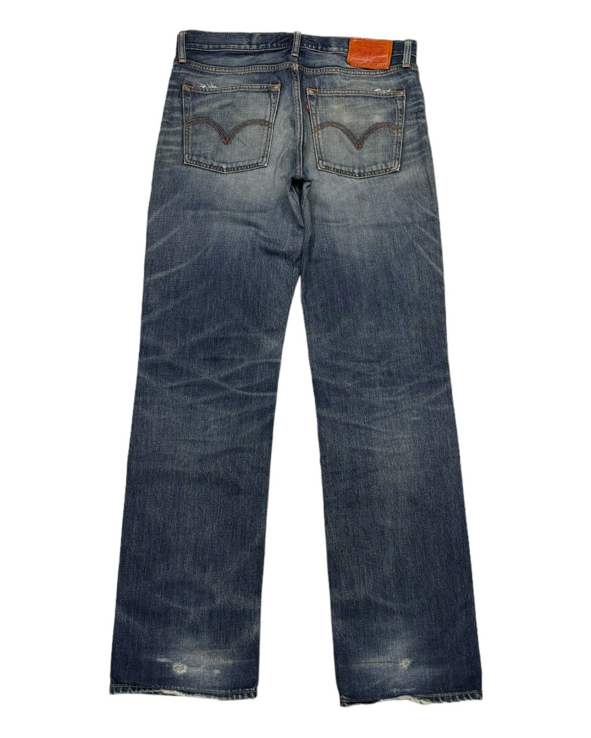 Levi's VINTAGE LEVIS 502 CLASSIC DISTRESSED DENIM JEANS Size US 35 - 8 Thumbnail