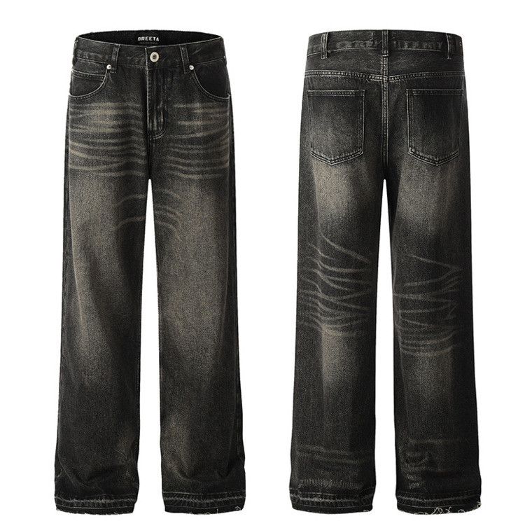 Japanese Brand × Jean Men's vintage washed distressed flared jeans Size US 33 - 4 Thumbnail