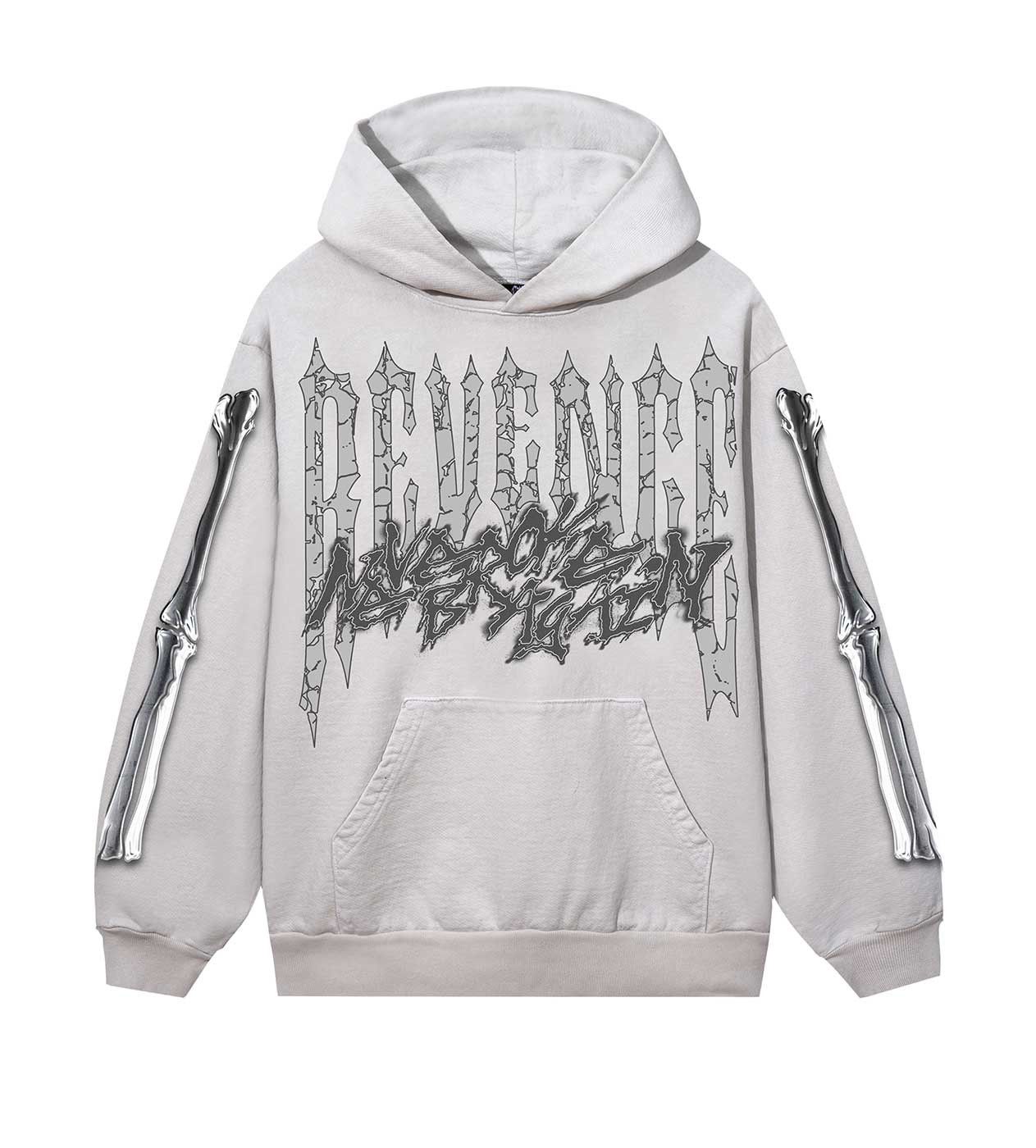 Revenge Chromed Out Hoodie Cement Size US L / EU 52-54 / 3 - 1 Thumbnail