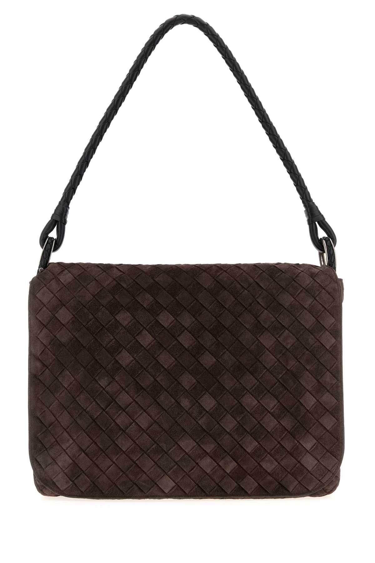 Brown Suede Shoulder Bag