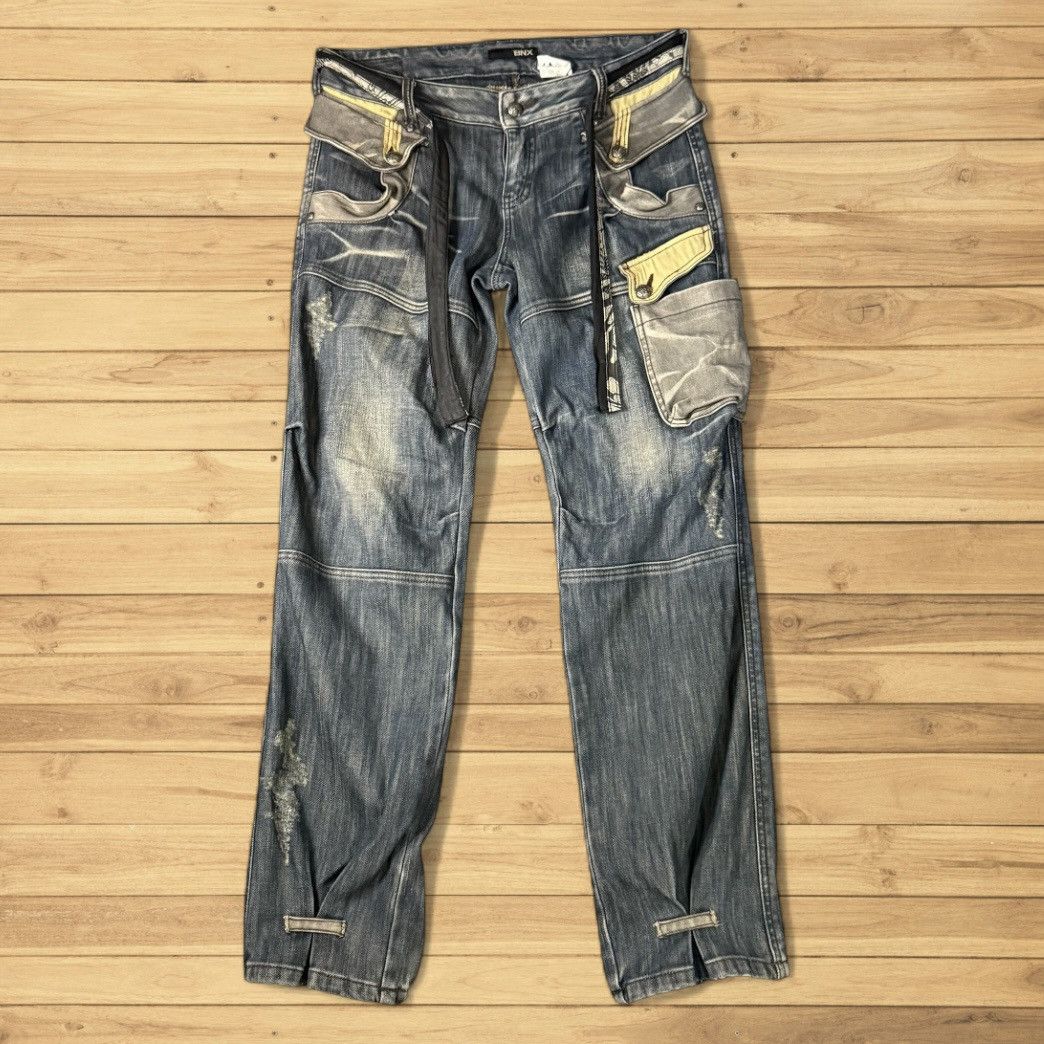 Seditionaries 🔥 Y2k Distressed Bnx Thrashed Tactical Denim Visvim Style Size US 32 / EU 48 - 2 Thumbnail