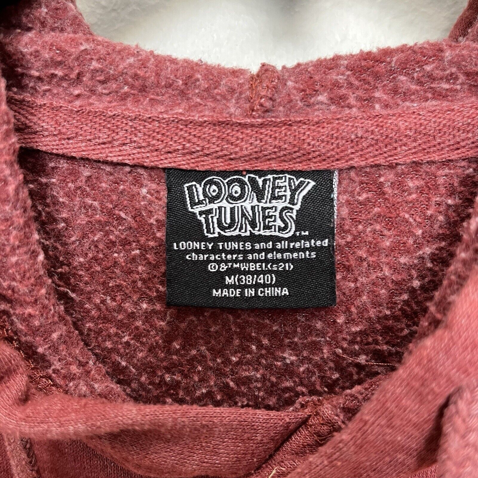 Vintage Looney Tunes | Bugs Bunny Warner Bros Hood Sweatshirt 90’s Size US M / EU 48-50 / 2 - 5 Thumbnail