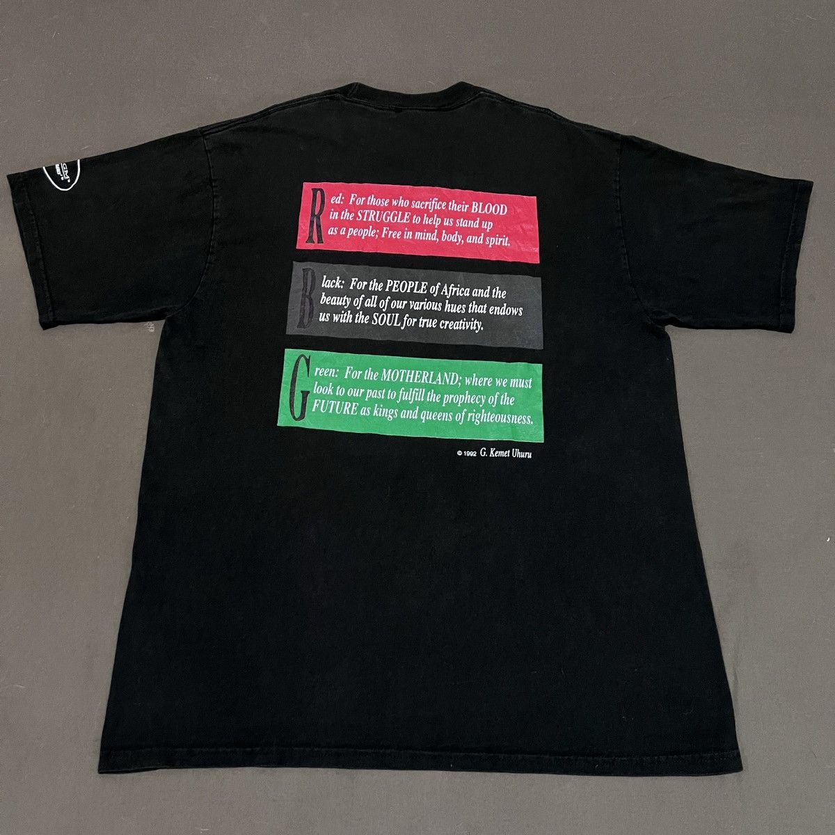 Rap Tees Vintage RBG WHAT IT MEANS Quotes Tee Faded Graphic Fashion Size US XL / EU 56 / 4 - 8 Thumbnail