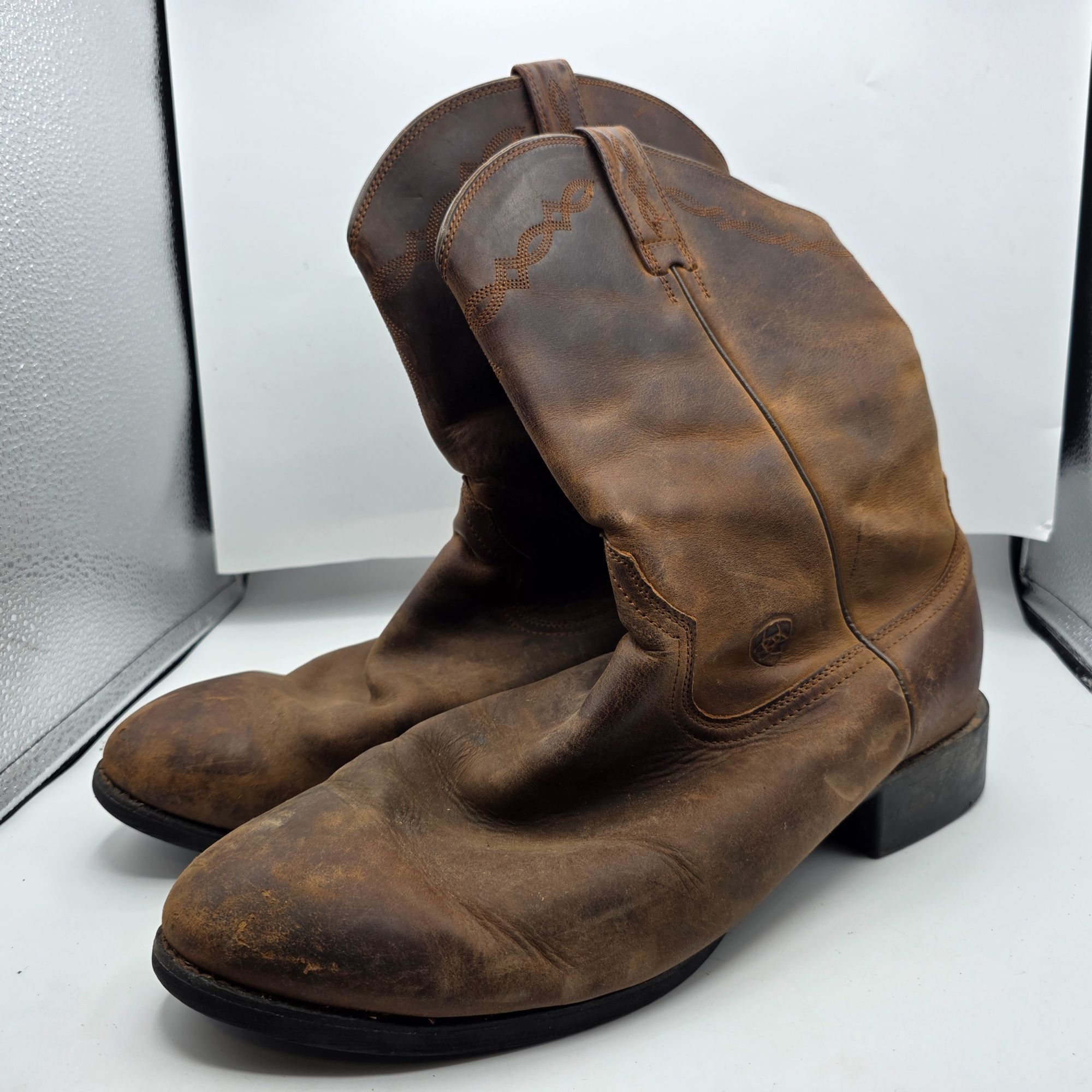 Ariat Ariat Heritage Roper Mens Size 14EE Western Leather Boots Br Size US 14 / EU 47 - 3 Thumbnail