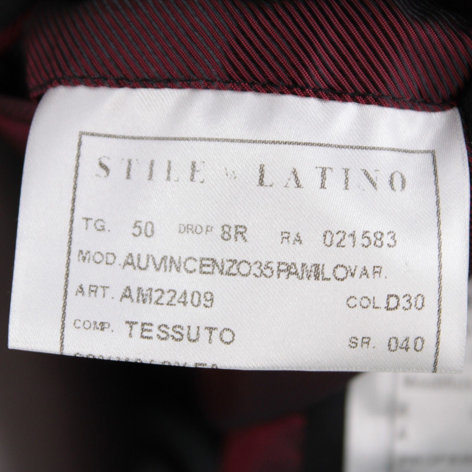 Other Stile Latino Suit Size US 40 Regular in Black Size 40R - 9 Thumbnail