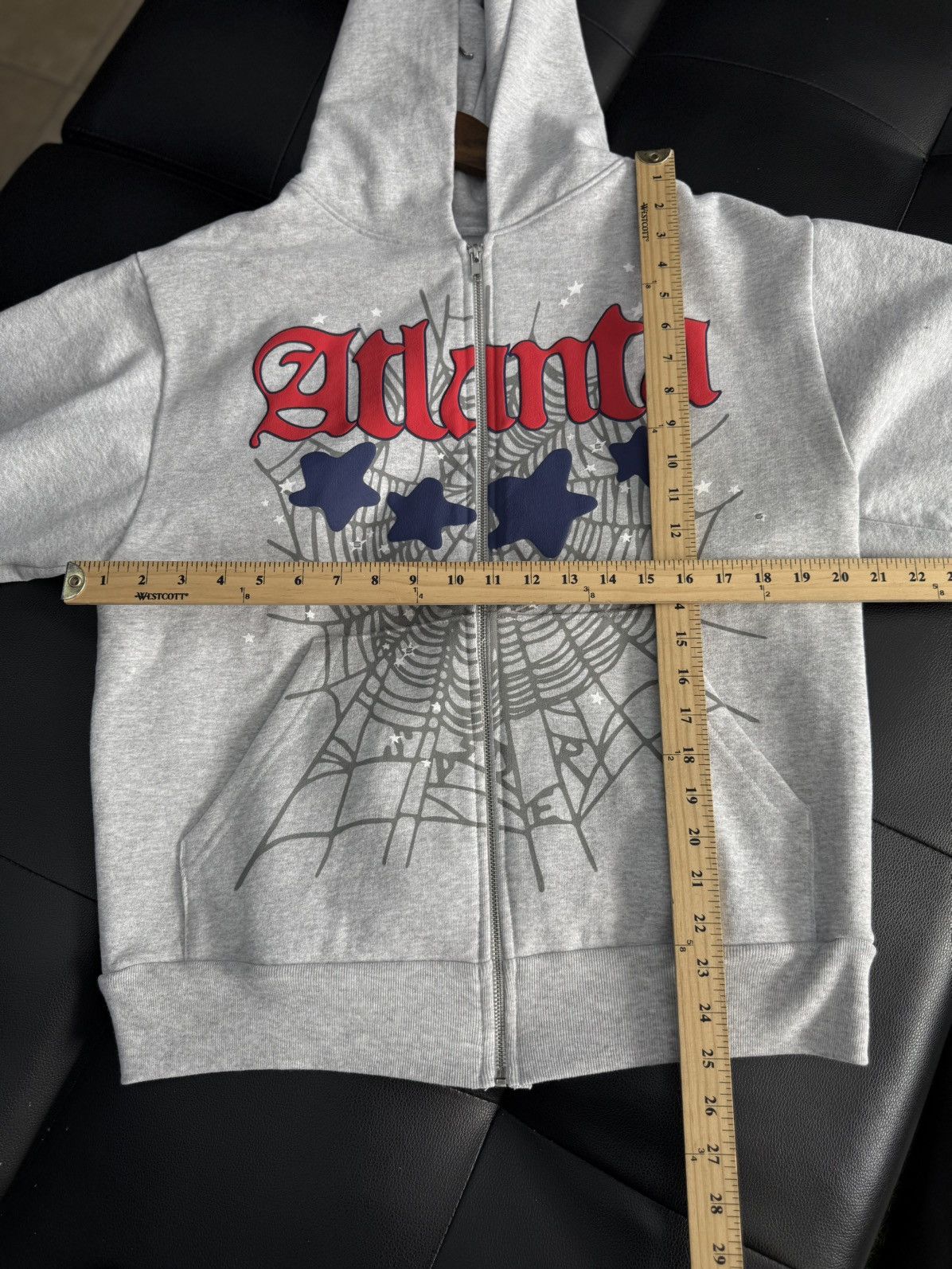 Sp5der Sp5der Worldwide Atlanta Grey Zip Hoodie Size M (NEW) Size US M / EU 48-50 / 2 - 7 Thumbnail
