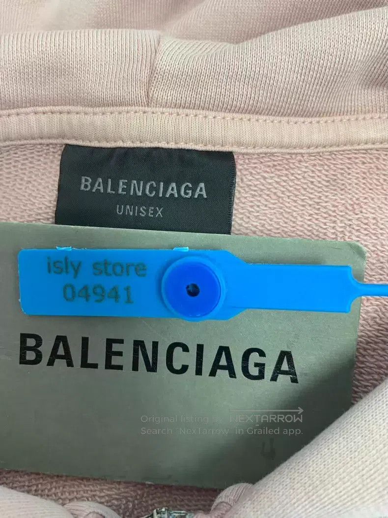 Balenciaga Balenciaga Letter Printed Zip-Up Hoodie Casual Sweatshirt Size US S / EU 44-46 / 1 - 4 Thumbnail