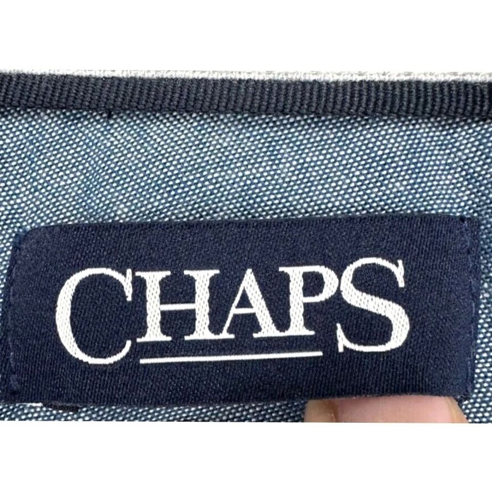Chaps Chaps Performance Pullover Sweatshirt Mens Large Grey Striped Quarter Zip NEW Size US L / EU 52-54 / 3 - 5 Thumbnail