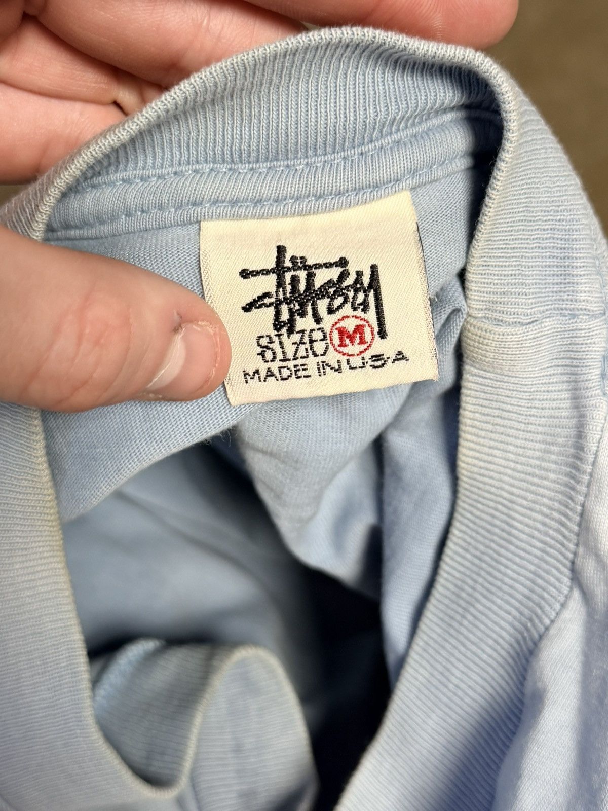 Stussy Baby blue stussy tee Size US M / EU 48-50 / 2 - 3 Thumbnail