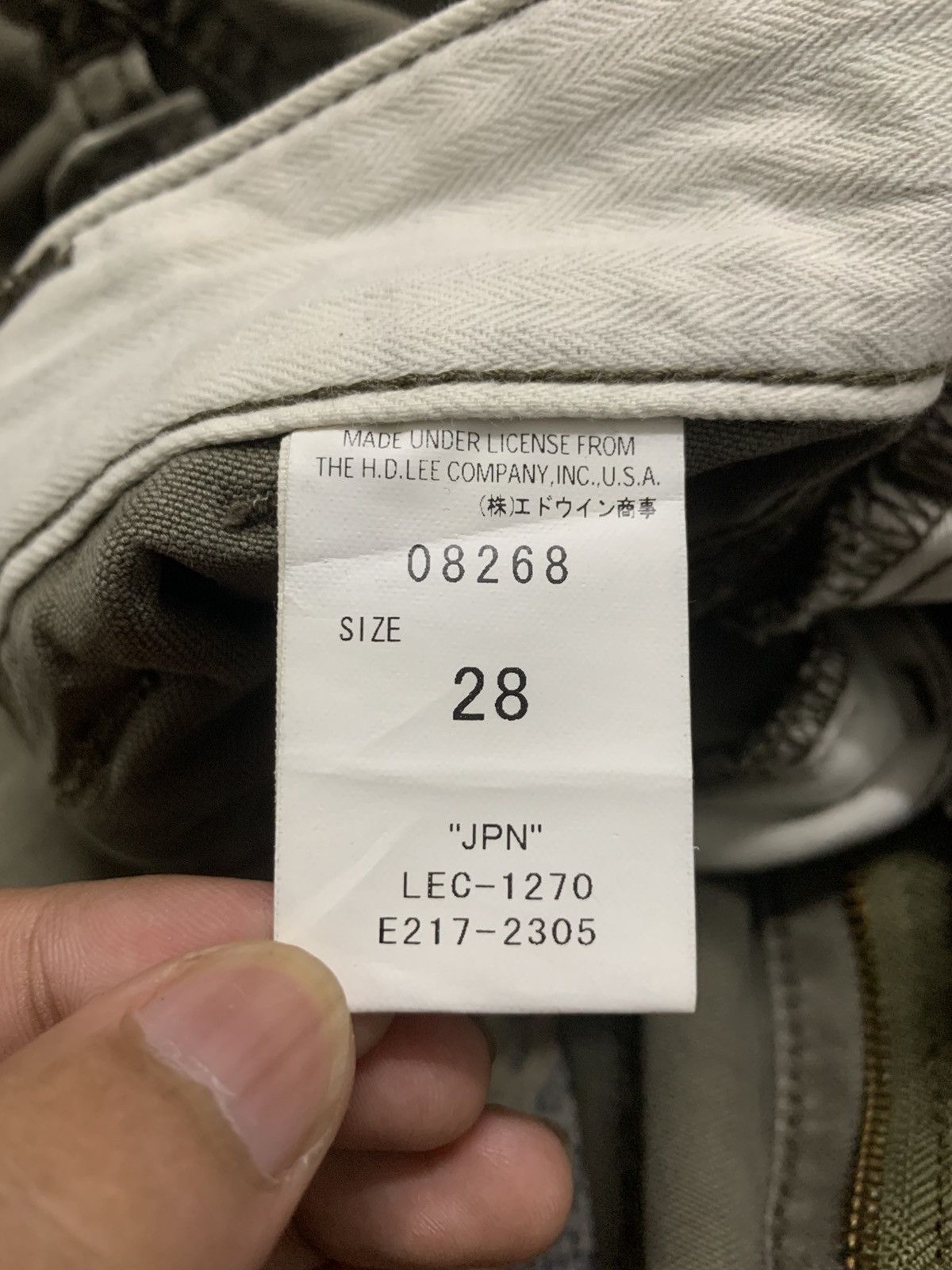 Lee VTG Lee 3D Zipper Pocket Cargo Pants Tactical Olive W29 Size US 29 - 17 Thumbnail