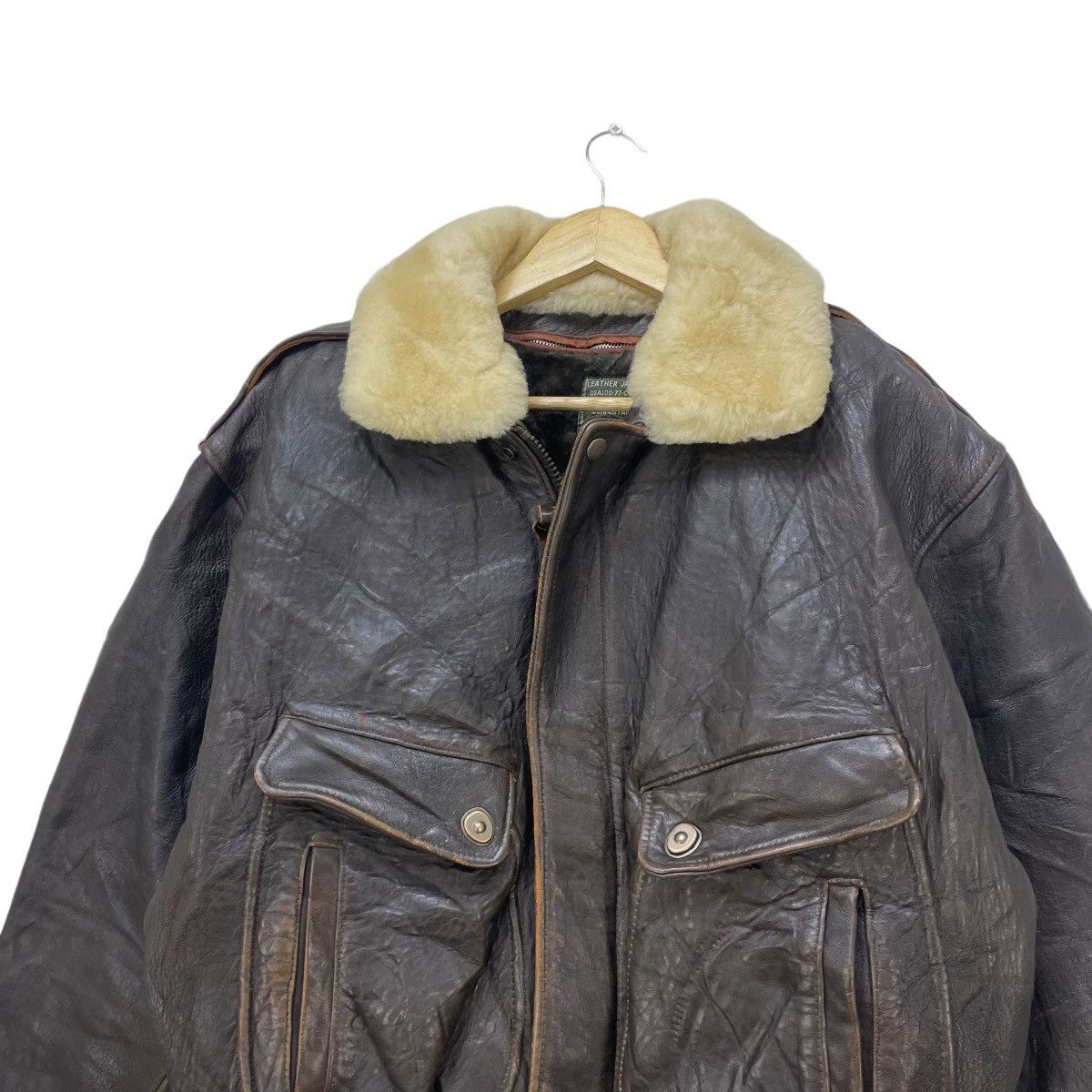 Aviator Nation 💥Vintage 80 Dog Fight A2 Leather Jacket Size US M / EU 48-50 / 2 - 13 Thumbnail