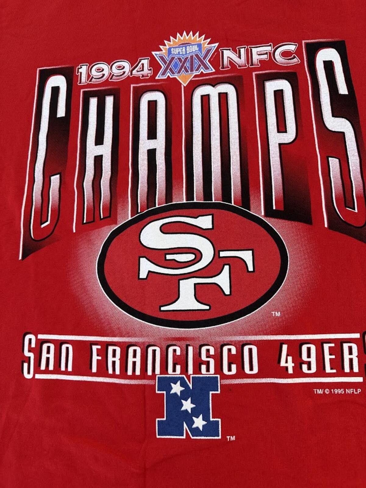 Salem Sportswear Vintage 1994 SF 49ers NFC Champs Tee Size US L / EU 52-54 / 3 - 2 Thumbnail
