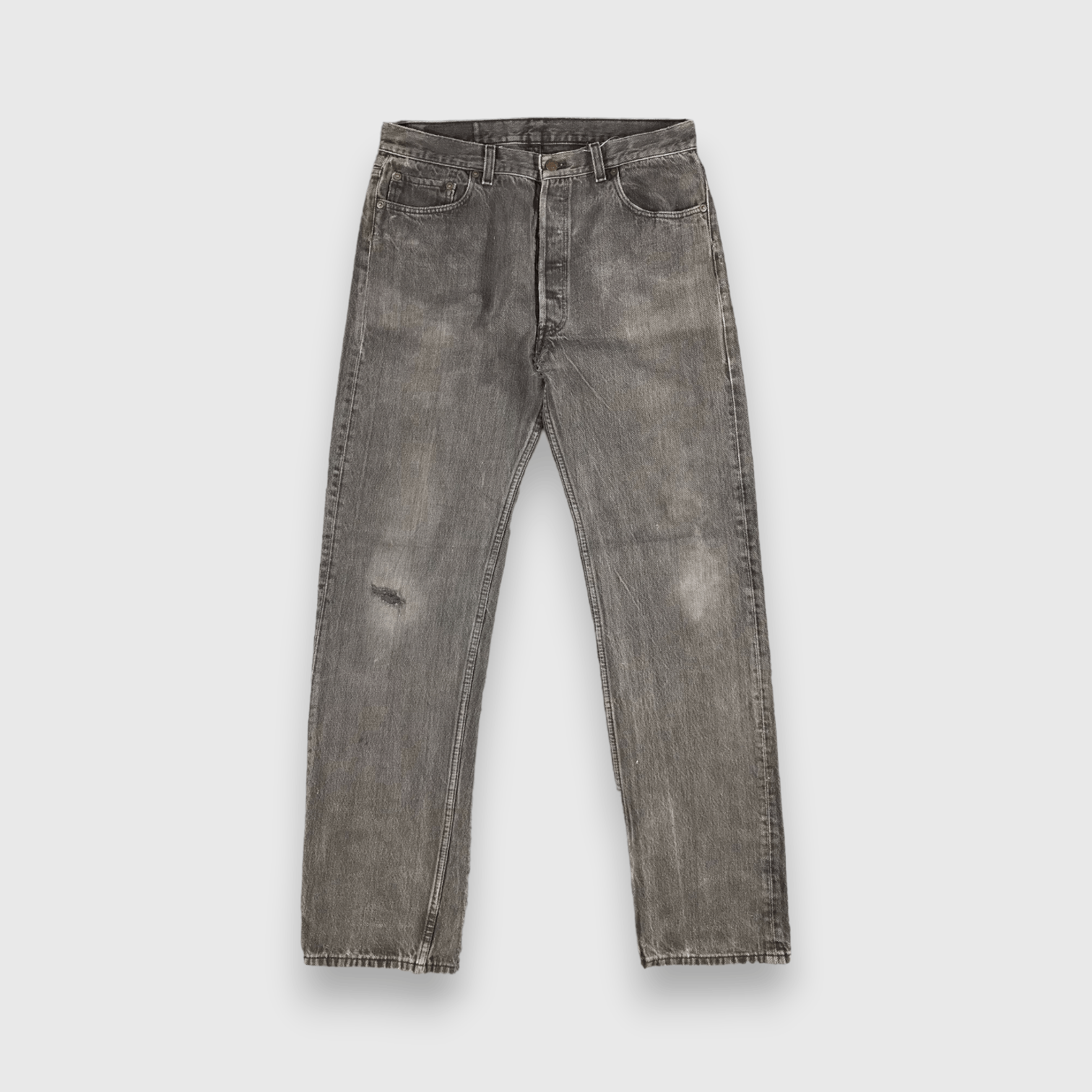 Levi's 90s Vintage Faded Black Levis 501 Jeans-J1448 Size US 34 / EU 50 - 1 Thumbnail