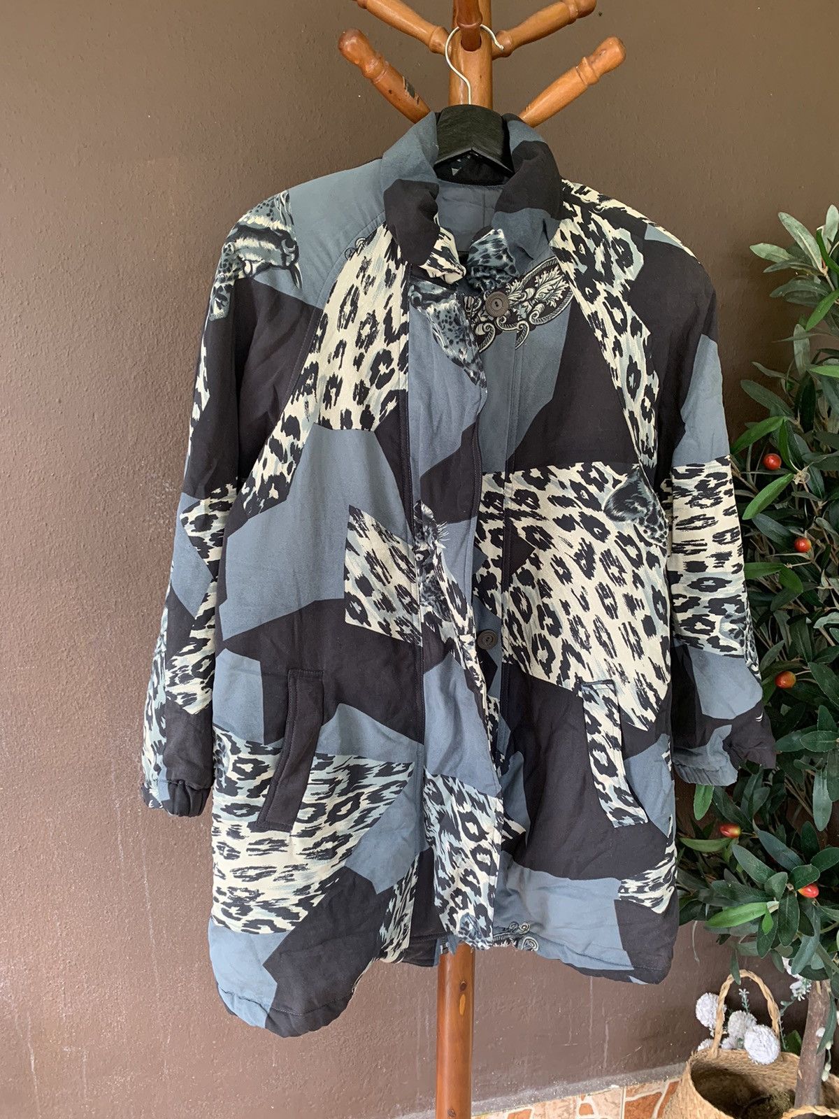 Vintage Vintage All Over Print Leopard Jacket Size L / US 10 / IT 46 - 2 Thumbnail