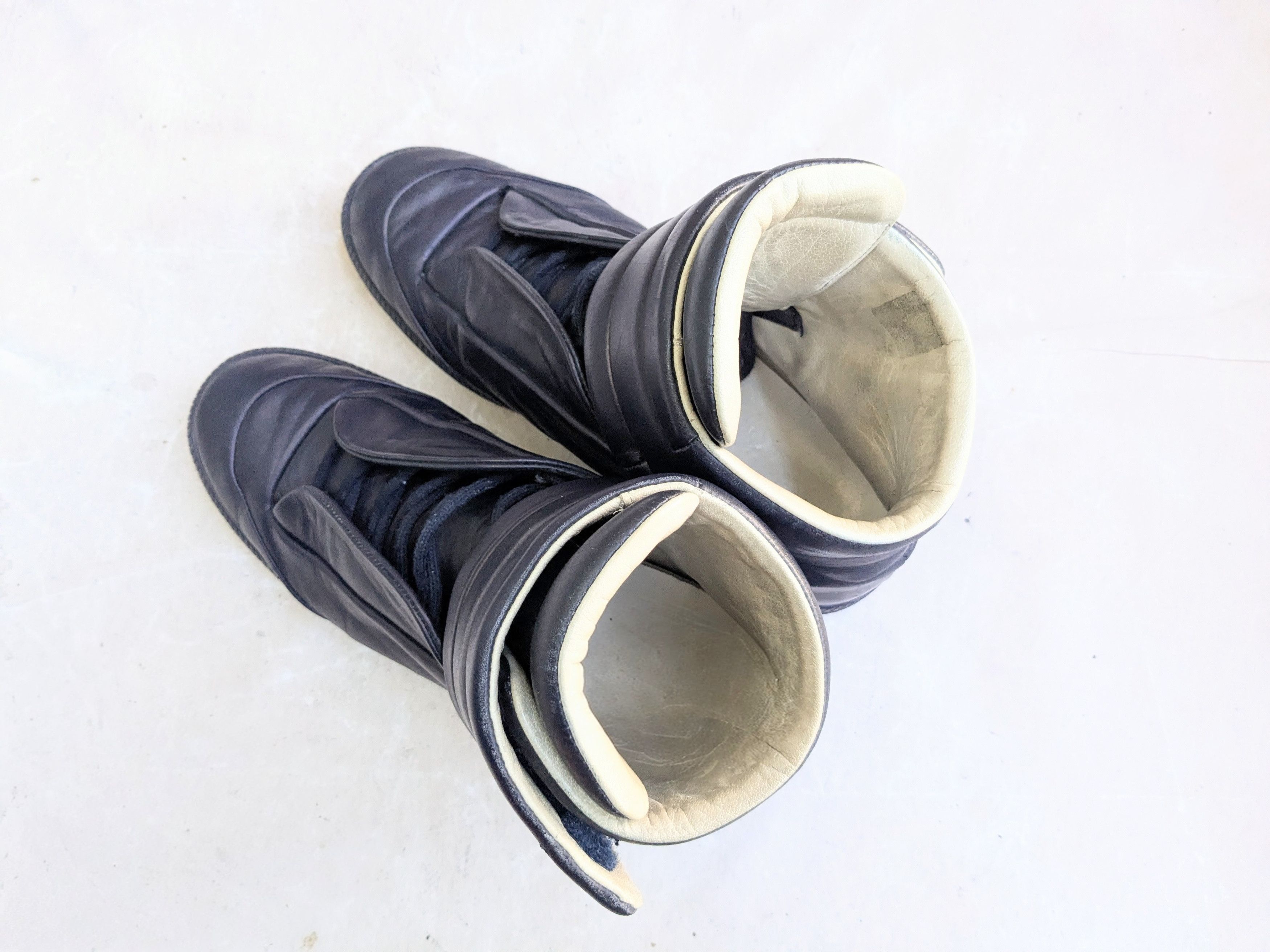 Maison Margiela Maison Margiela Future Navy Blue 9 42 High Tops Leather Size US 9 / EU 42 - 14 Thumbnail