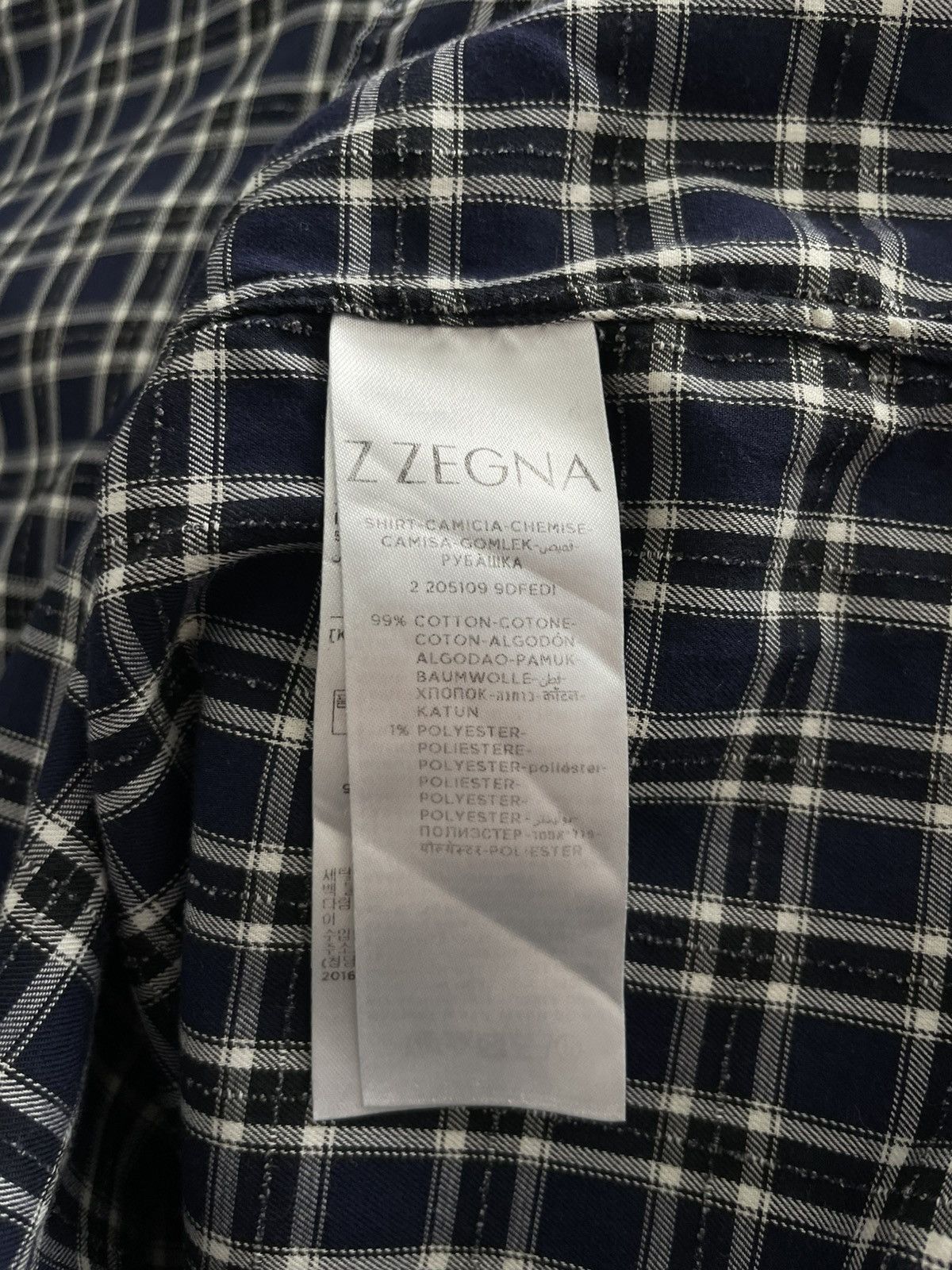 Z Zegna Z Zegna Flanel Shirt Button Up Long Sleeve Luxury RARE Size US M / EU 48-50 / 2 - 7 Thumbnail