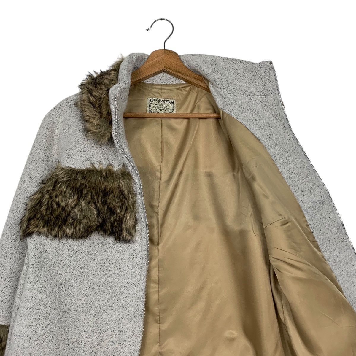 Japanese Brand Japanese Brand Bon Sens Luxe Wool Fur Women Jacket Size M / US 6-8 / IT 42-44 - 10 Thumbnail