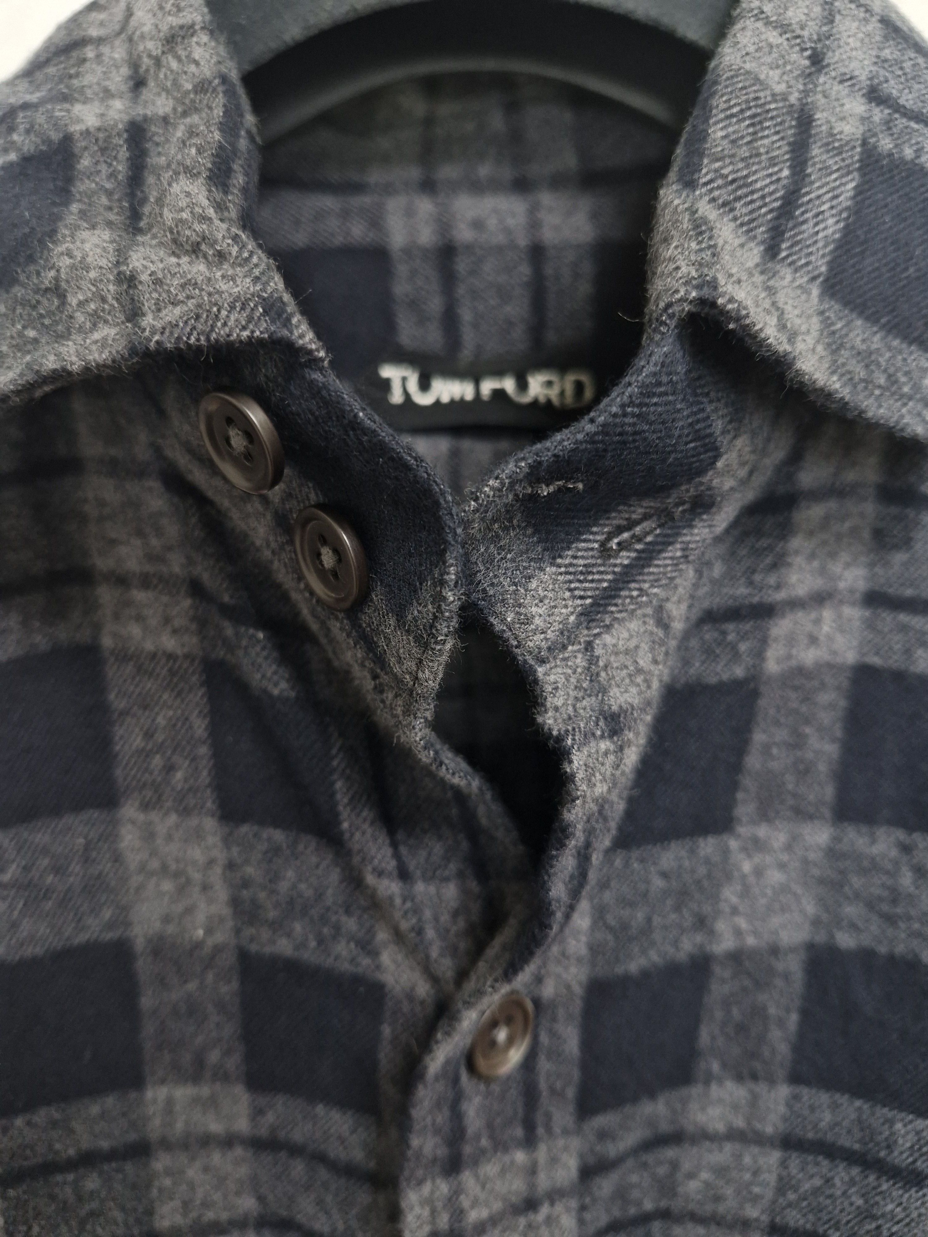 Tom Ford TOM FORD FW21 Western Plaid Button Shirt Size US M / EU 48-50 / 2 - 3 Thumbnail