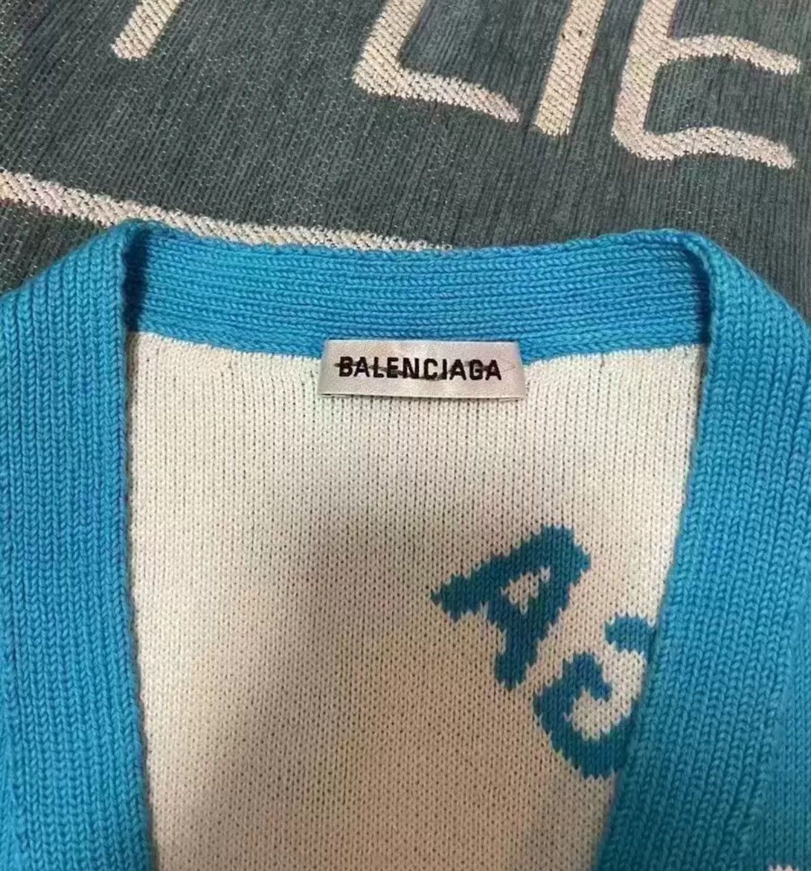 Balenciaga Balenciaga sky blue barrage cardigan shirt2412-Nextarrow Size US M / EU 48-50 / 2 - 3 Thumbnail
