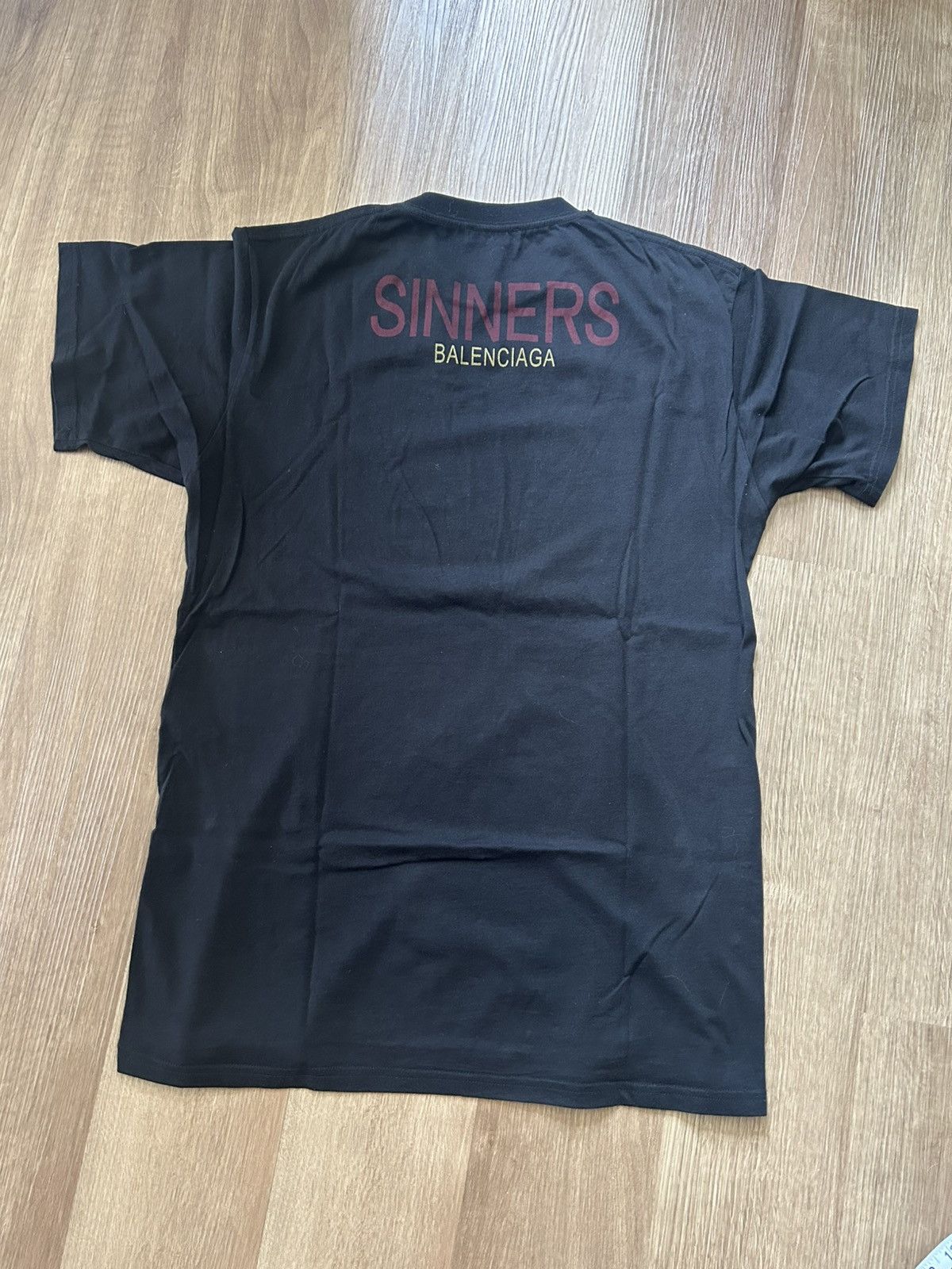 Balenciaga Balenciaga Sinners T-shirt 2017 Black Small Size US S / EU 44-46 / 1 - 3 Thumbnail