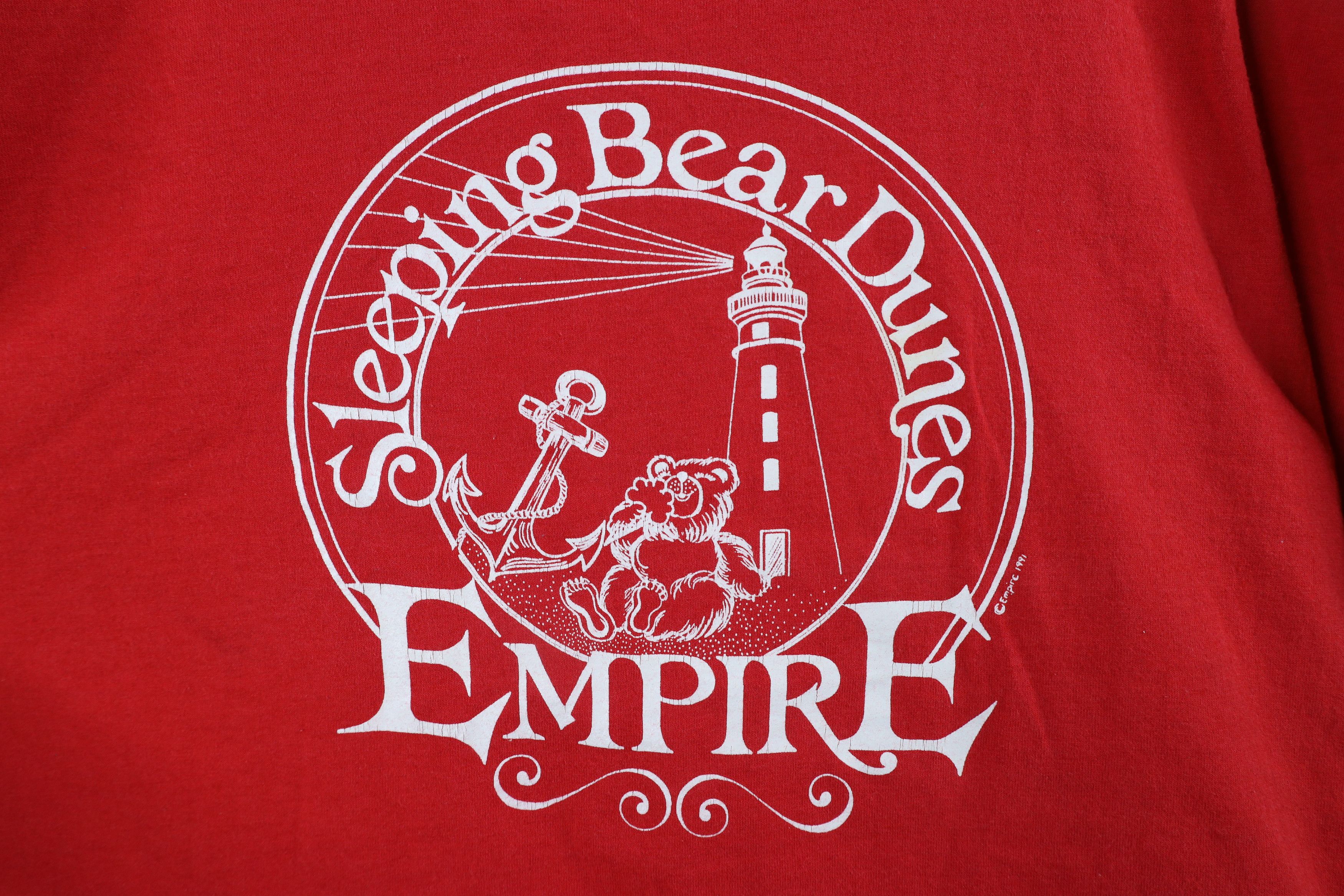 Vintage Vintage 90s Streetwear Bear Dunes Empire Michigan T-Shirt Size US XL / EU 56 / 4 - 4 Thumbnail