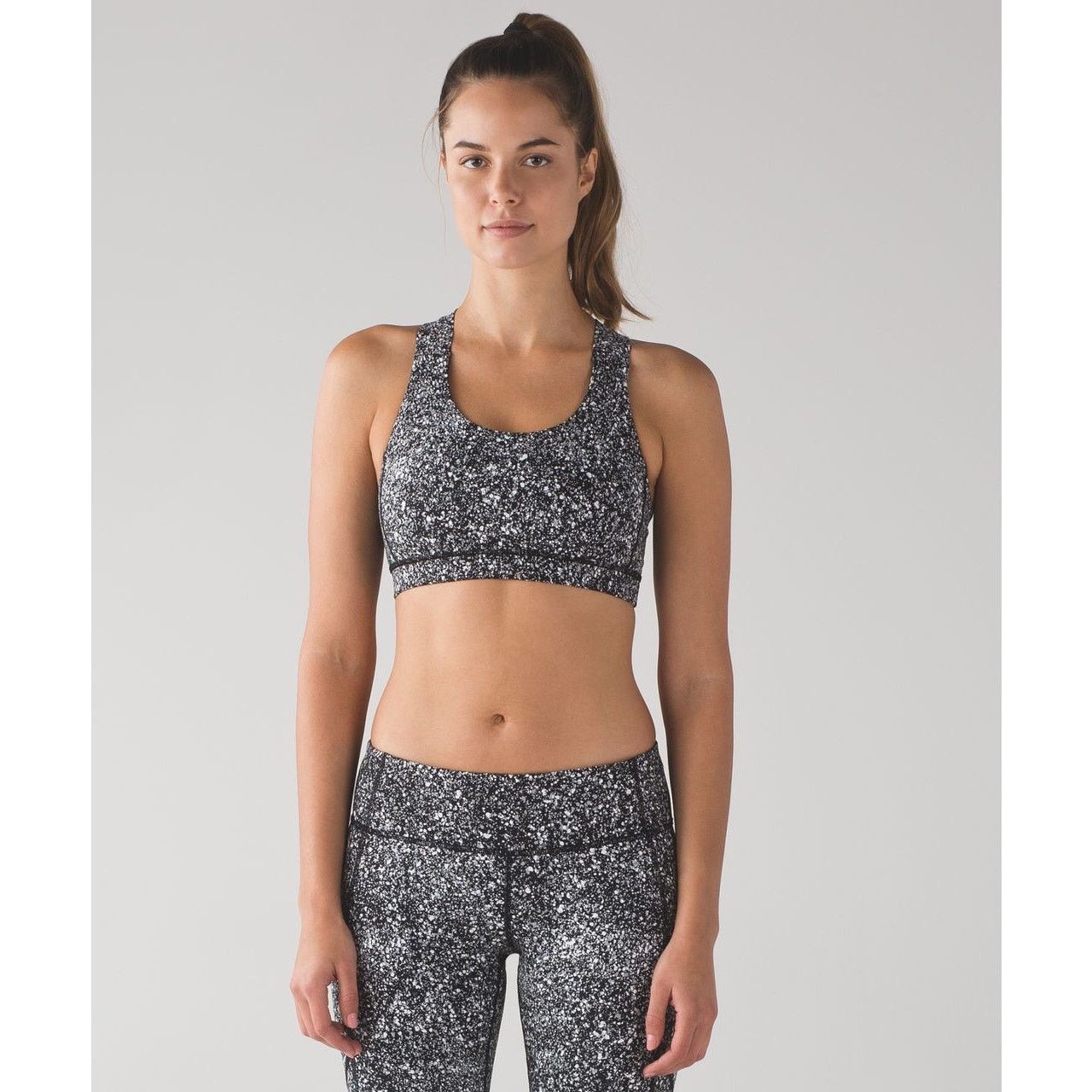 Lululemon lululemon Womens Bra Sz 2 All Sport Splatter Reflective Size ONE SIZE - 4 Thumbnail
