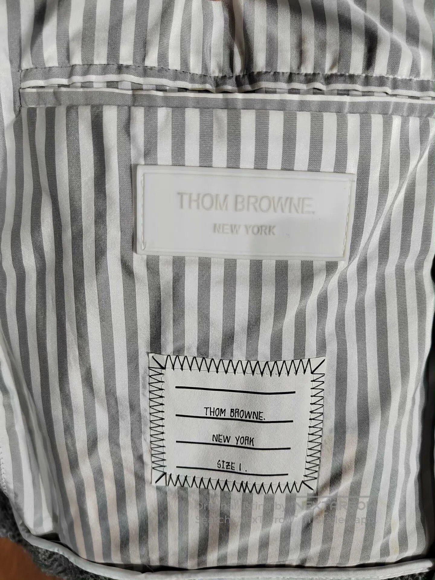 Thom Browne Thom Browne Wool Jacket with Leather Sleeves. Size US S / EU 44-46 / 1 - 8 Thumbnail