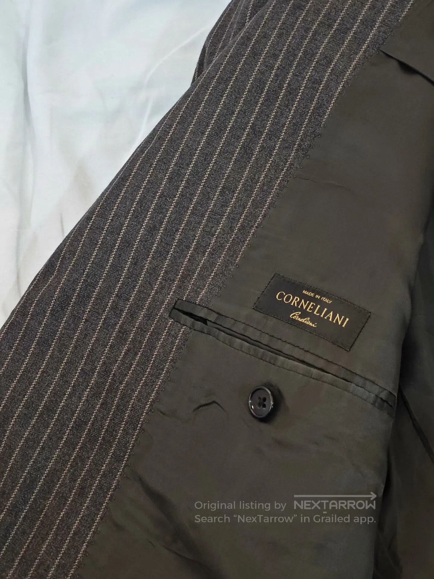 Corneliani Corneliani Italian Wool Blend Suit Jacket. Size US L / EU 52-54 / 3 - 7 Thumbnail