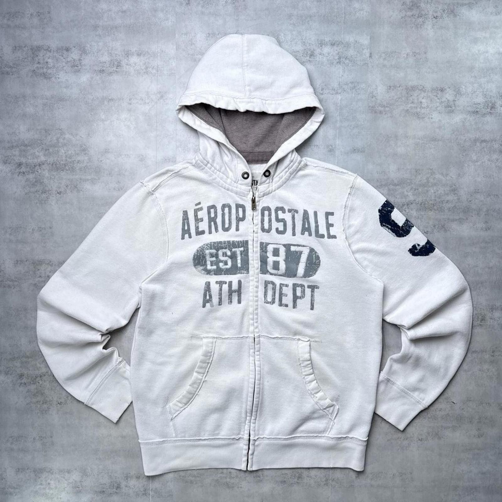 Aeropostale Y2K Aeropostale 00s White zip up jacket Size US L / EU 52-54 / 3 - 2 Thumbnail