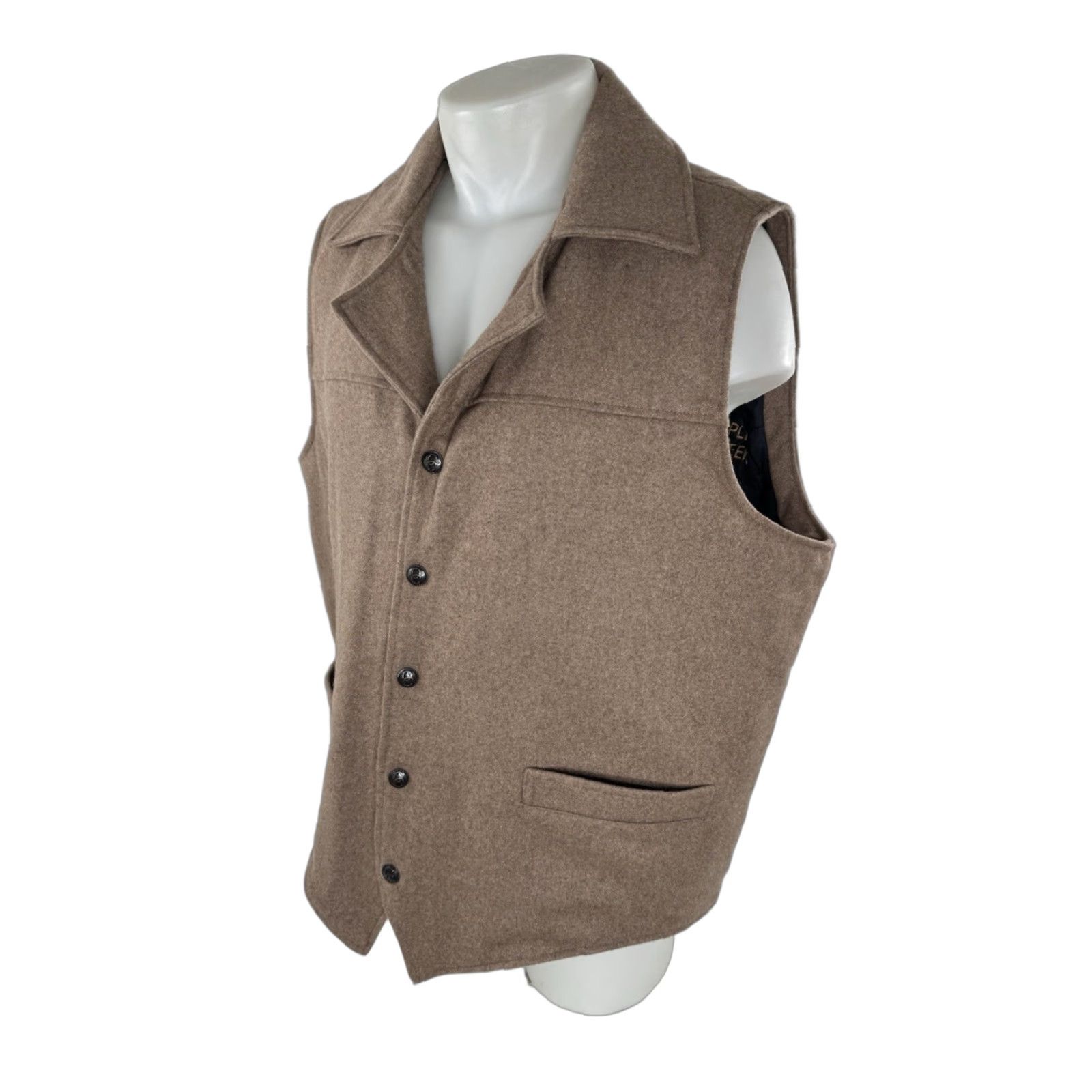 Vintage CRIPPLE CREEK CONCEAL CARRY WOOL VEST Western 2XL Brown Mens Vest C14 Size US XXL / EU 58 / 5 - 1 Thumbnail