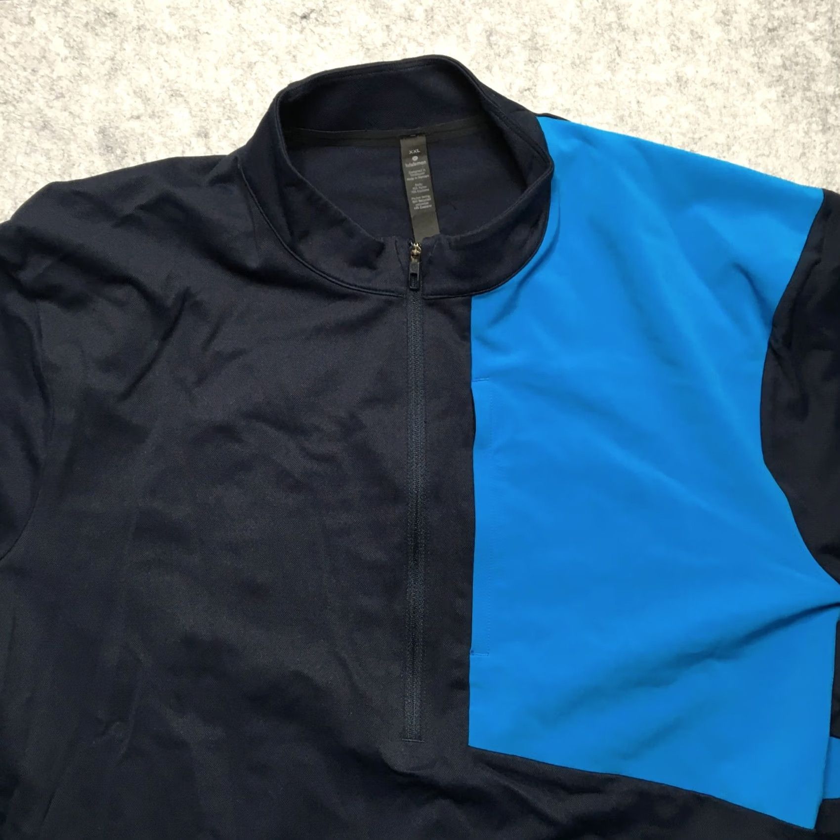 Lululemon Lululemon Division Pullover Shirt 2XL Navy Blue 1/4 Zip Moisture Wicking Pockets Mock Neck Activewear Mens Jazzed by Outdoor Ski Theme Size US XXL / EU 58 / 5 - 3 Thumbnail