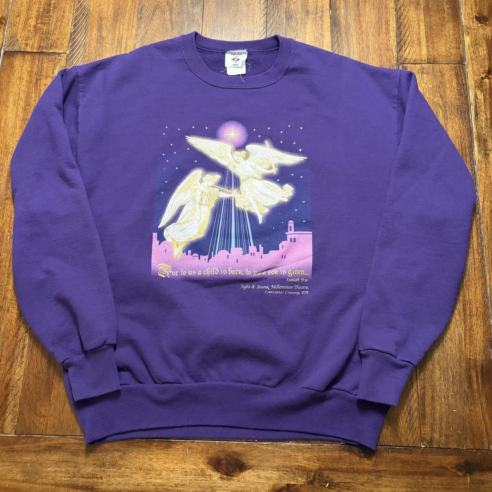 Jerzees Jerzees Sweatshirt L Fleece Angels Christmas Sight & Sound Size US L / EU 52-54 / 3 - 2 Thumbnail