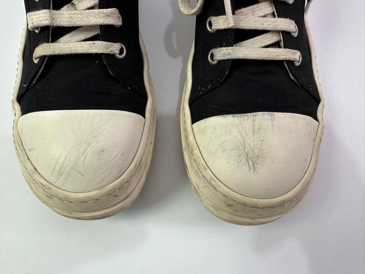 Rick Owens Rick Owens DRKSHDW Black white Cotton Nylon low sneaker US10 Size US 7.5 / EU 40-41 - 5 Thumbnail