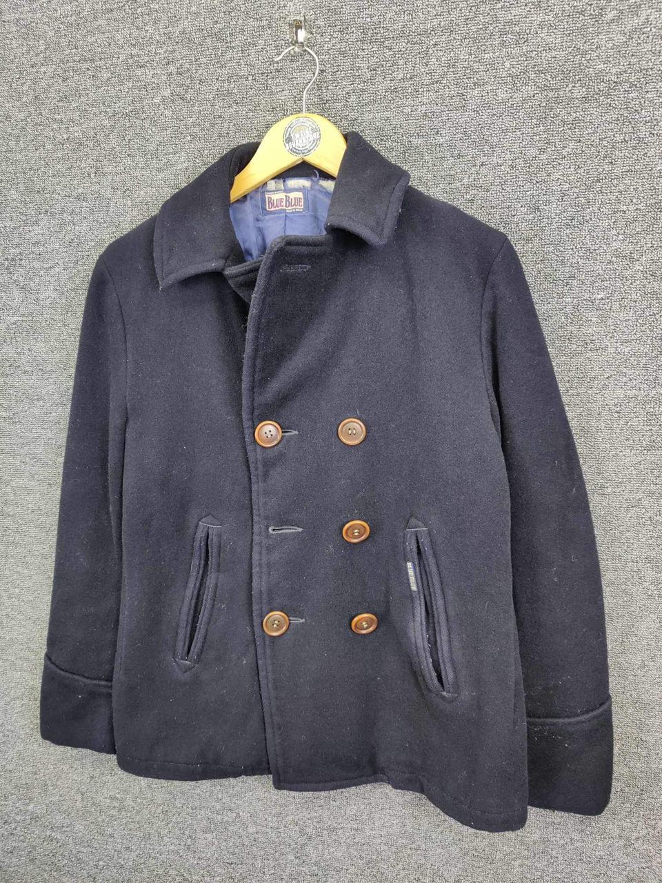 Blue Blue Japan Vintage Blue Blue Japan Double Breasted Wool Coat Size US M / EU 48-50 / 2 - 2 Thumbnail