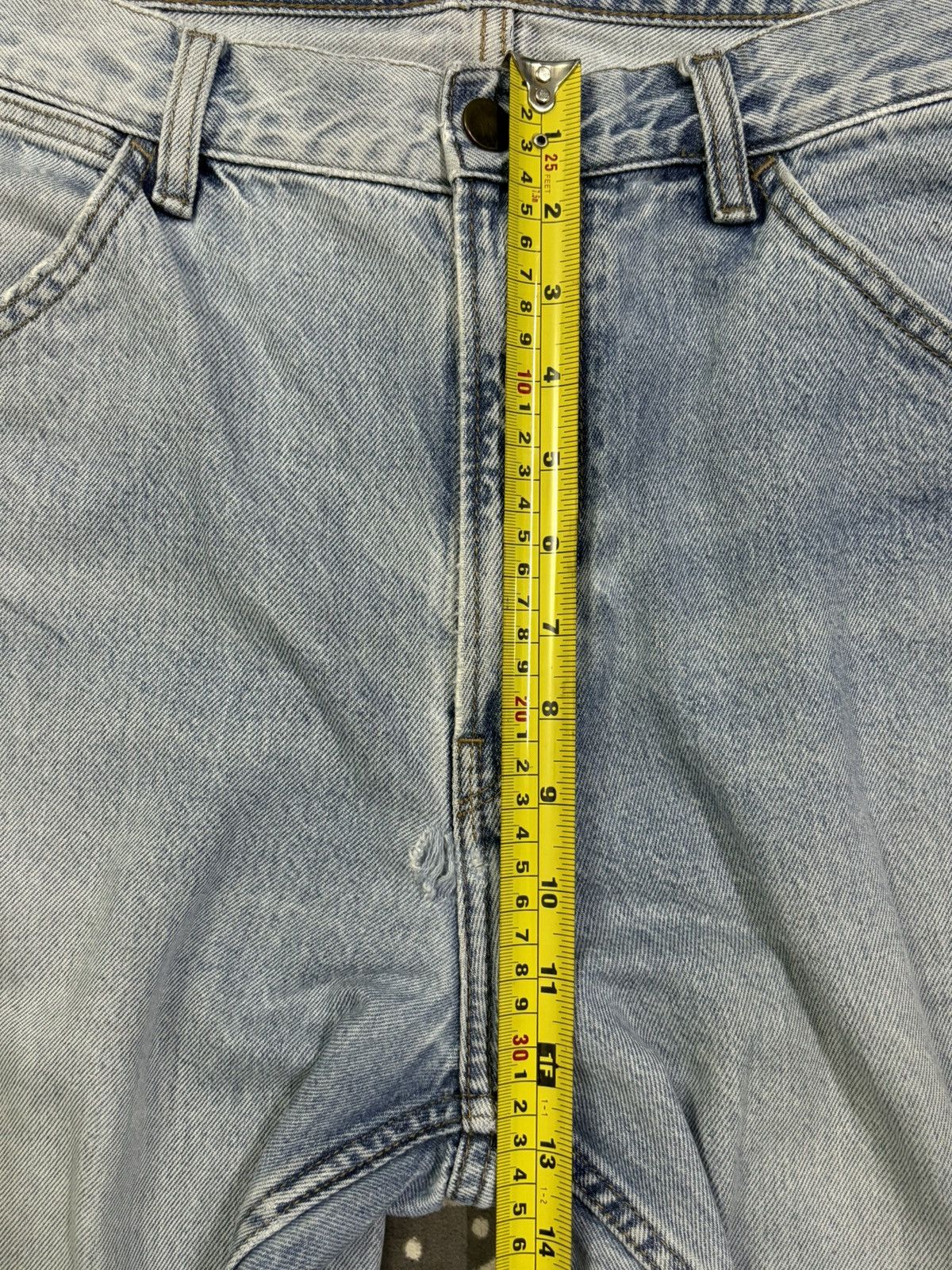 Lemaire × Uniqlo Vintage Lemaire x Uniqlo Baggy Tapered Distressed Jeans Size US 34 / EU 50 - 16 Thumbnail