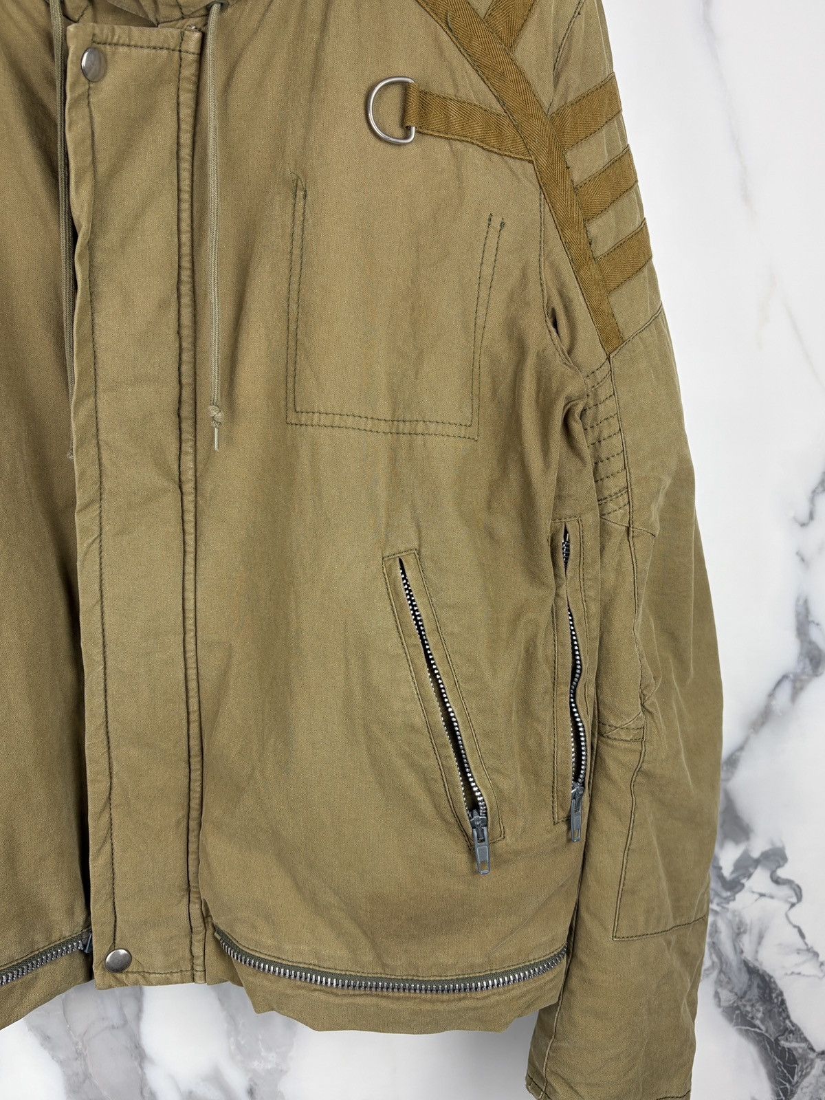 Helmut Lang AW99 Helmut Lang Astro Biker Bomber Jacket High Neck Size US S / EU 44-46 / 1 - 5 Thumbnail