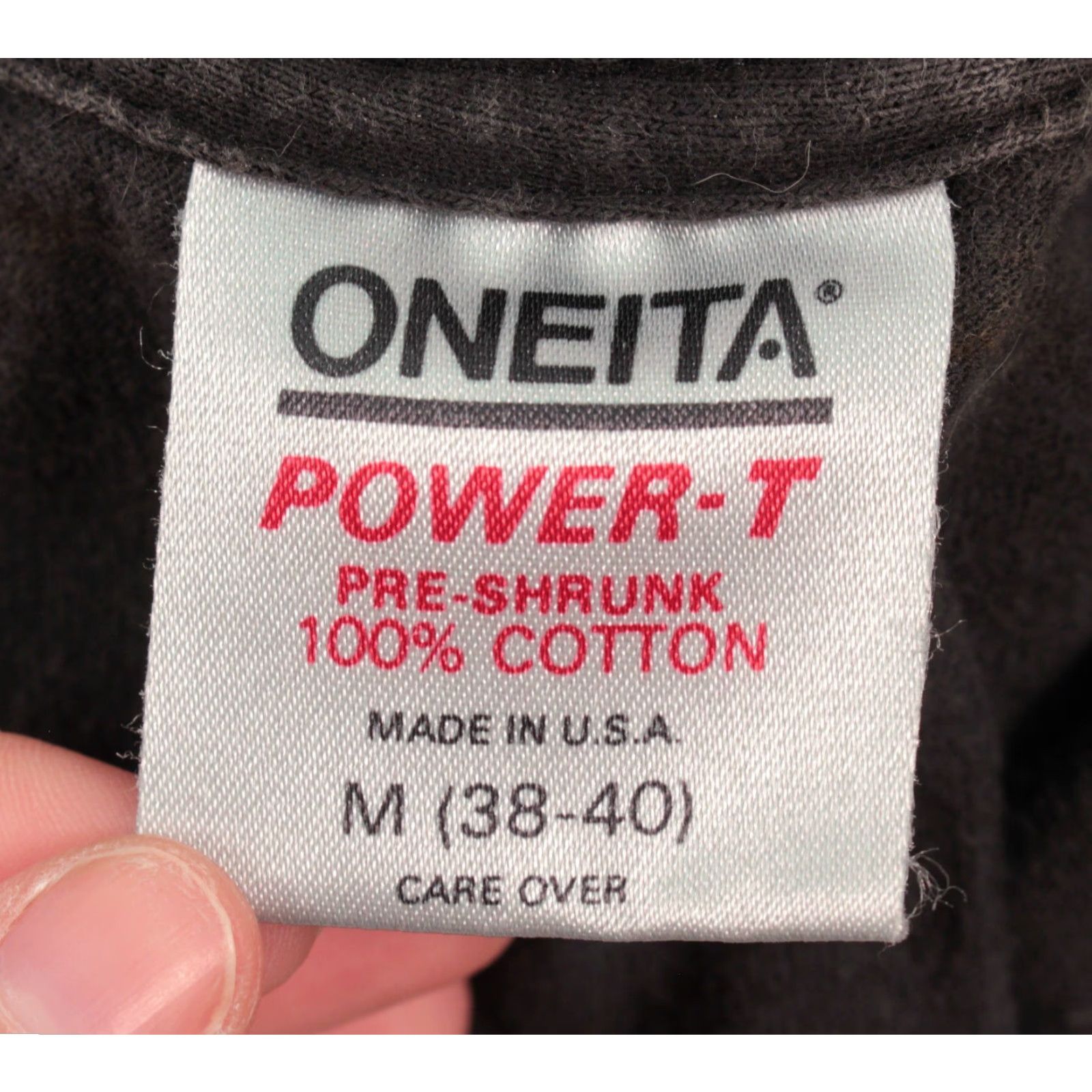 Vintage **VTG 80s Black Oneita Bomber TShirt Men's Sz S** User: **VTG 80s Black Oneita Bomber T-Shirt Men's Size S** Size US S / EU 44-46 / 1 - 4 Thumbnail