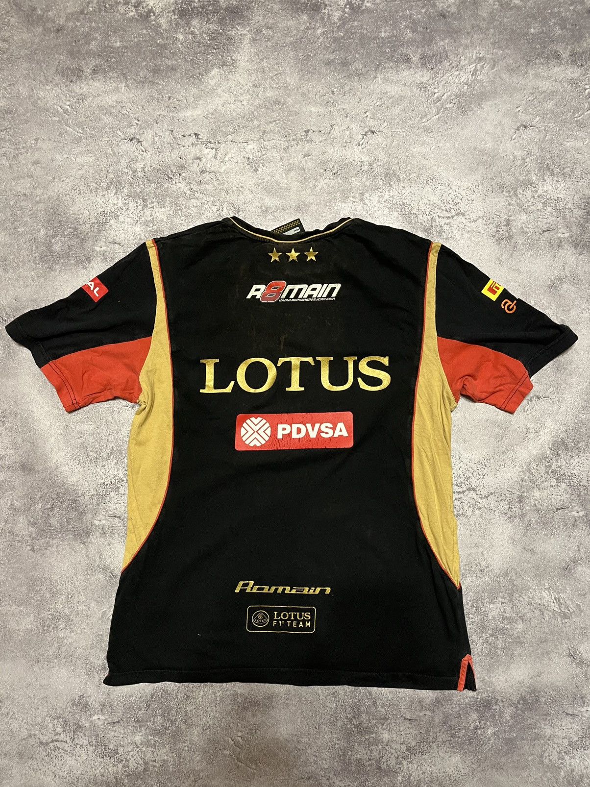 Formula 1 Lotus F1 team Romain Grosjean USED tee shirt Size US M / EU 48-50 / 2 - 2 Thumbnail