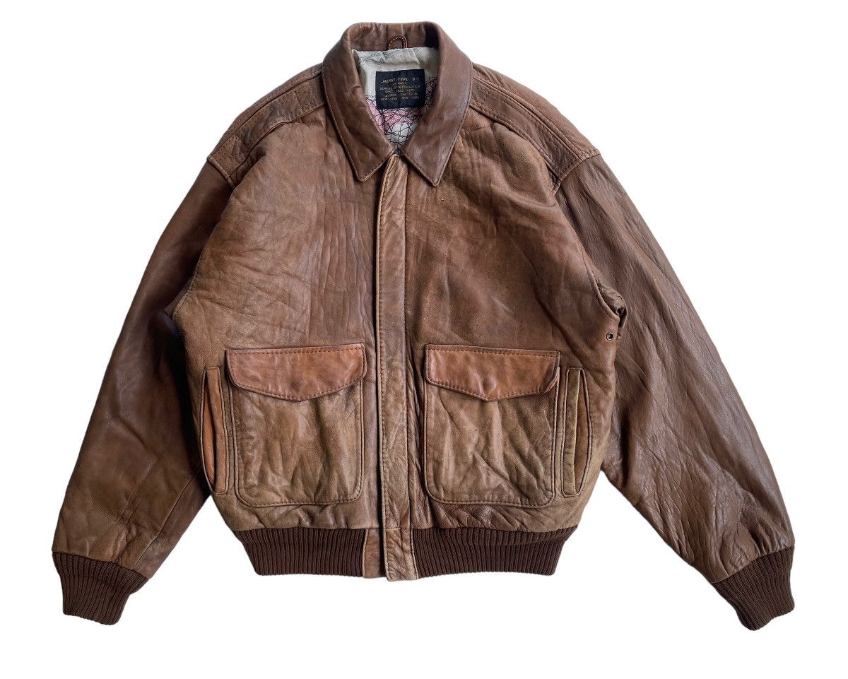 Avirex Avirex Top Gun Type G-1 US Navy Leather Jacket Size US L / EU 52-54 / 3 - 4 Thumbnail