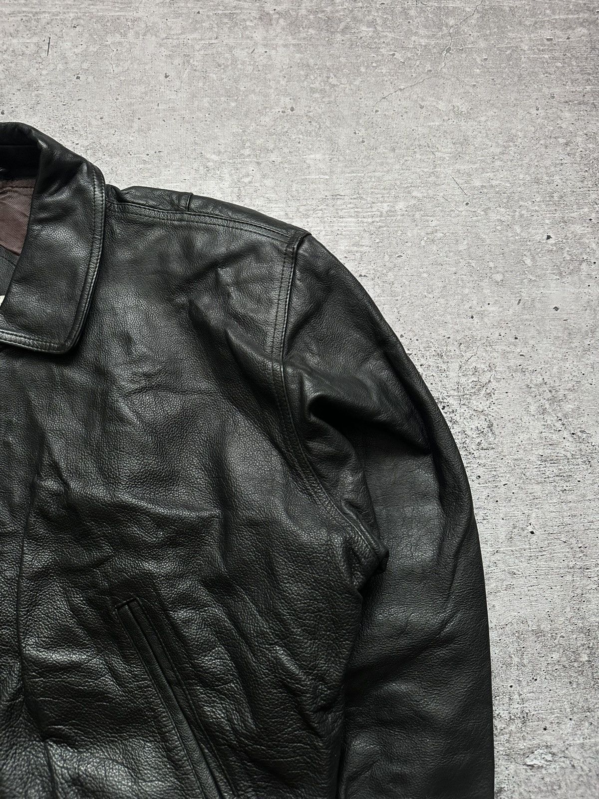Vintage Vintage U-boot by Riccardo Leather Bomber Jacket Size US L / EU 52-54 / 3 - 2 Thumbnail