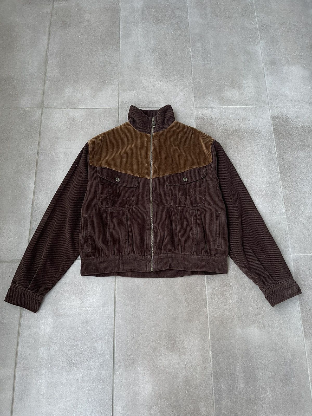 Ahluwalia !DS! AW23 Ahluwalia Iniquity Two Tone Corduroy Brown Jacket Size US L / EU 52-54 / 3 - 2 Thumbnail