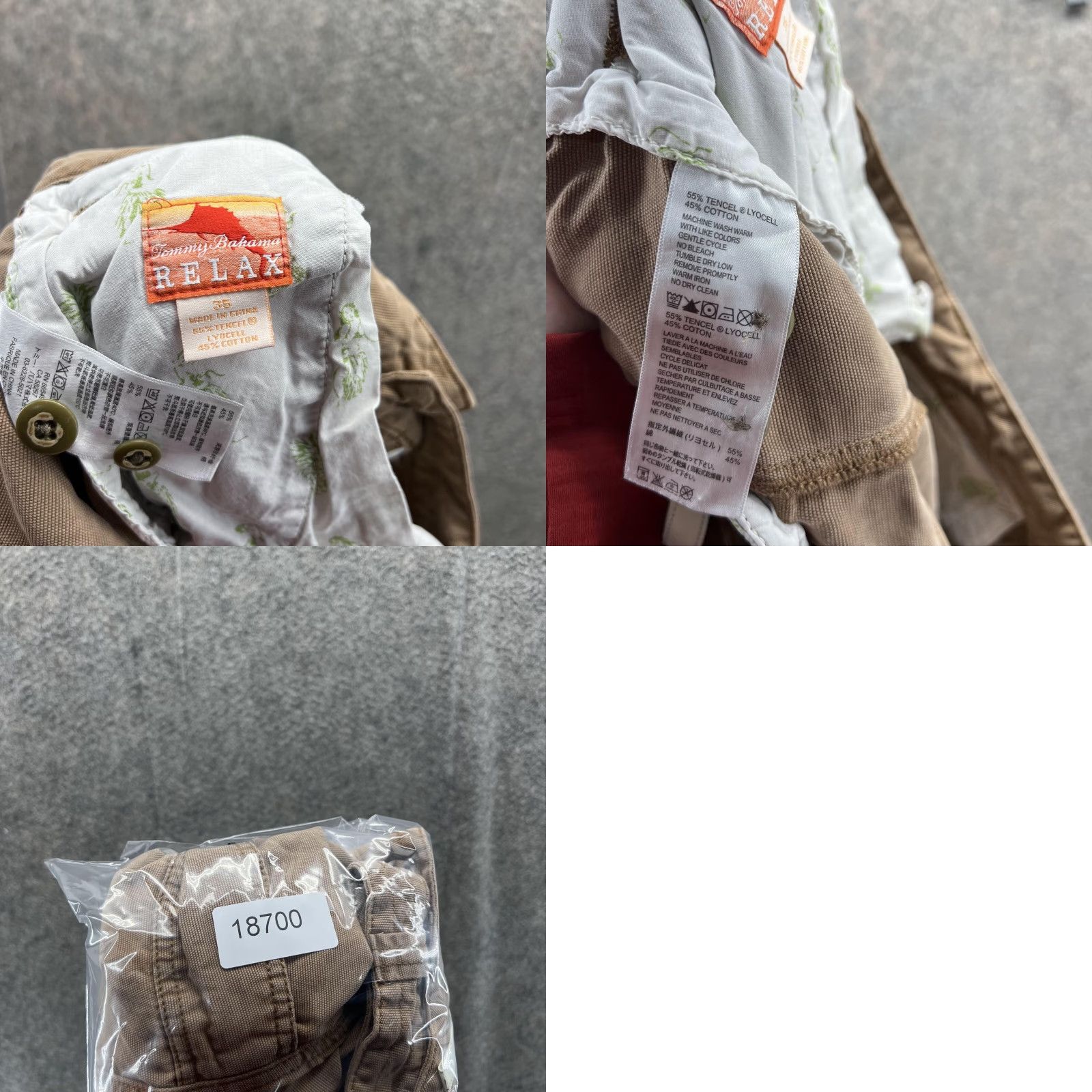 Tommy Bahama Tommy Bahama Shorts Men 35 Adult Khaki Cargo Tan Beige Relax Fit Tencel Casual Pants Waist 35 In Beige Cargo Pocket Summer Size US 35 - 9 Thumbnail