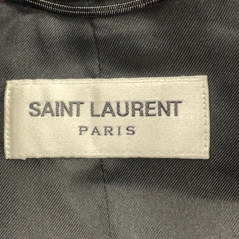 Saint Laurent Paris S/S16 Maroon Velvet Le Smoking Blazer Jacket x Hedi Slimane Size US S / EU 44-46 / 1 - 3 Thumbnail