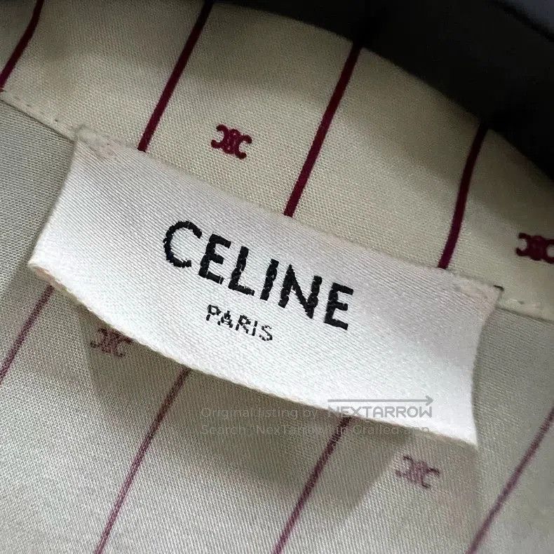 Celine Celine Yellow Stripe Short Sleeve Shirt. Size US M / EU 48-50 / 2 - 3 Thumbnail