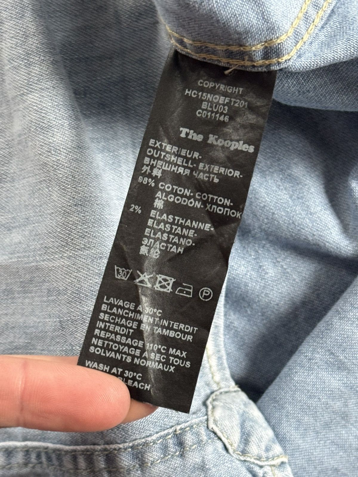The Kooples The Kooples S/size button up denim shirts long sleeve casual Size US S / EU 44-46 / 1 - 7 Thumbnail