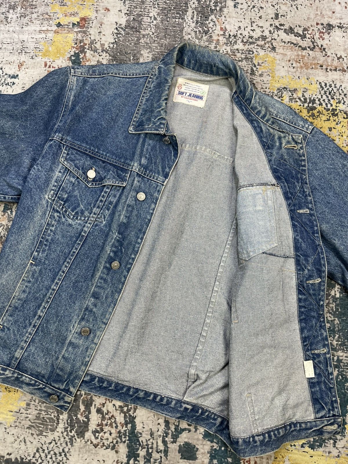 Vintage Vtg Lold Anthony Soft Jeaning Denim Jacket Size US L / EU 52-54 / 3 - 9 Thumbnail