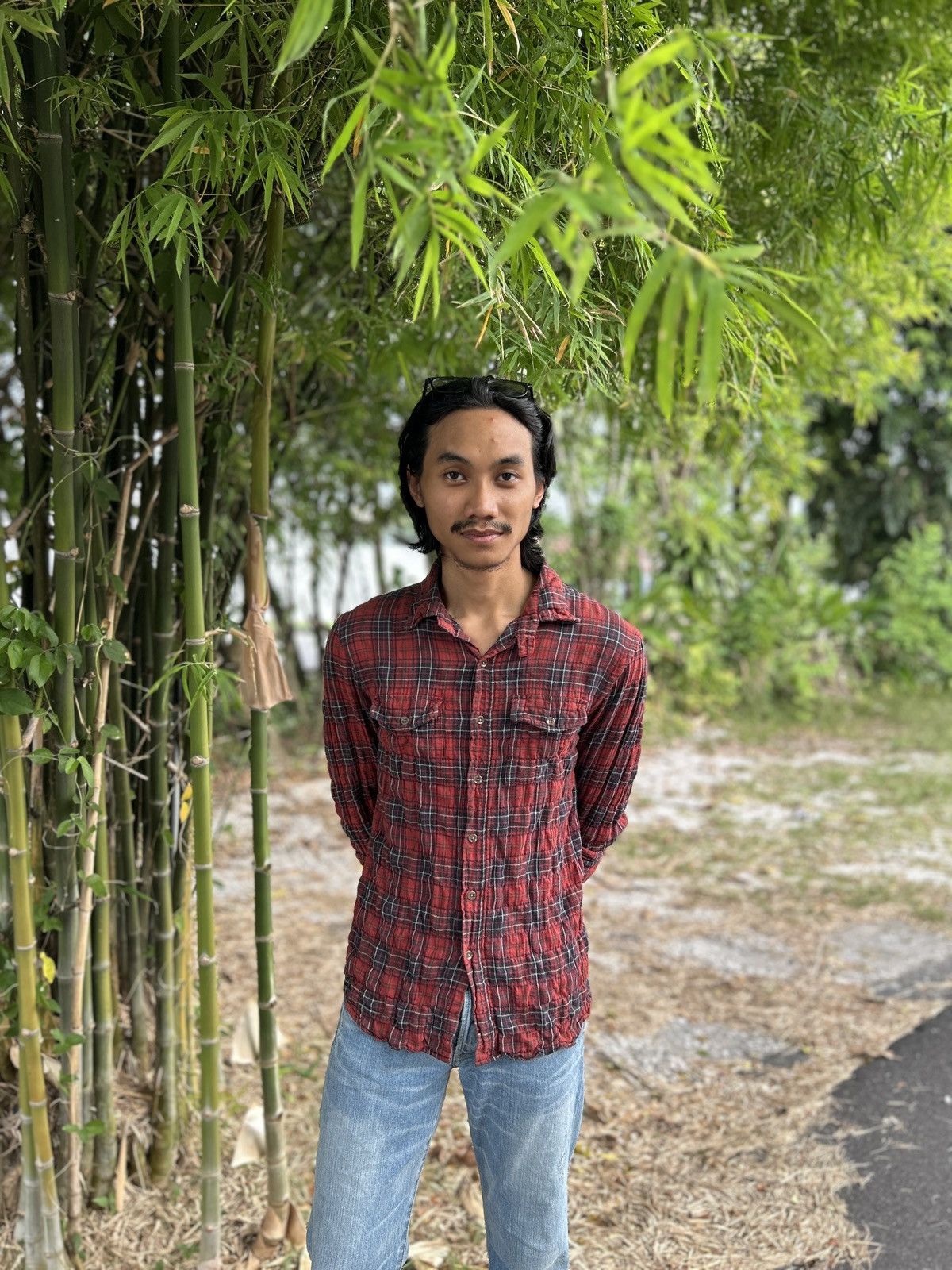 STILL BY HAND Still by Hand - Red Flannel Size US M / EU 48-50 / 2 - 1 Thumbnail