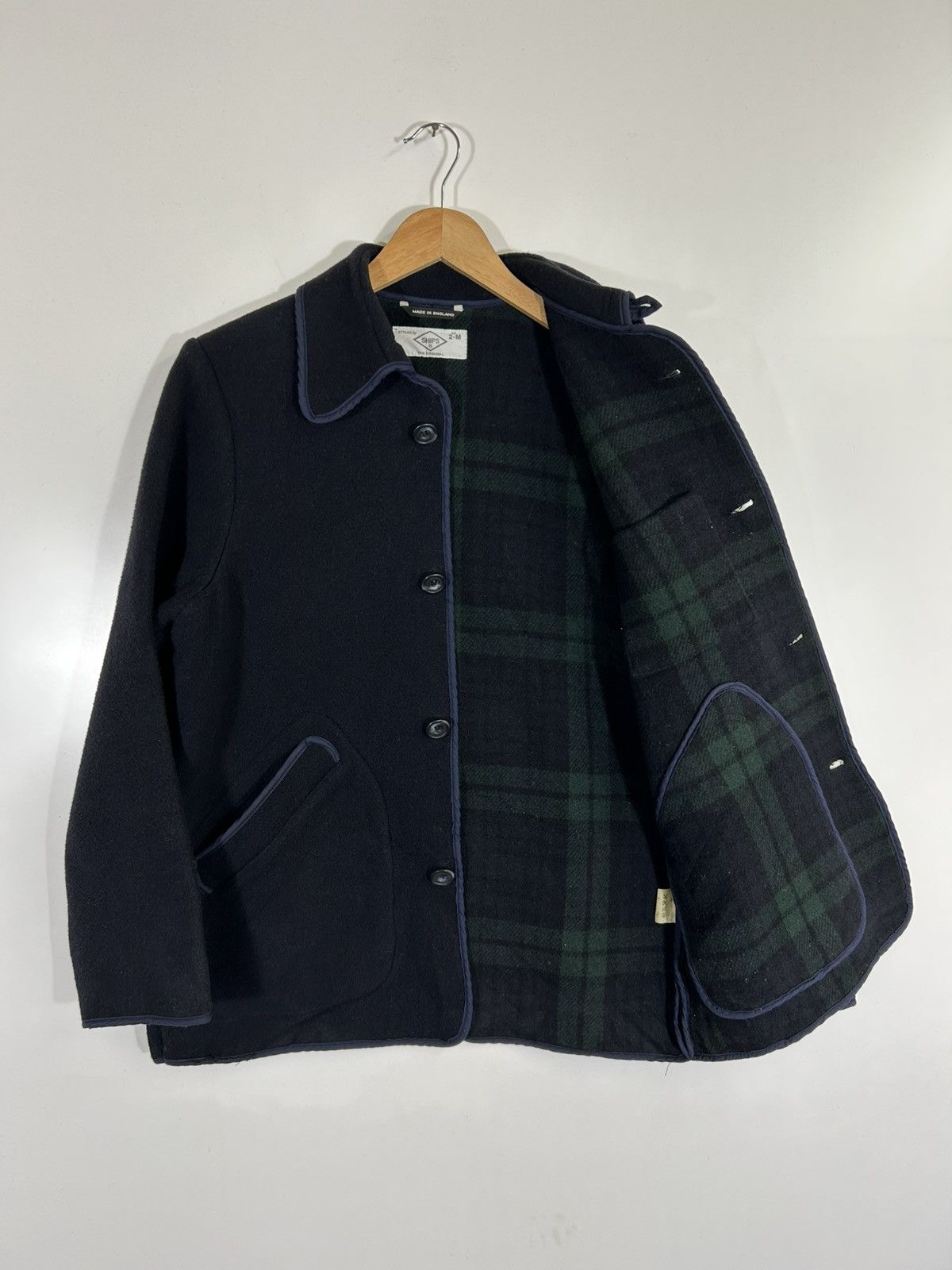 SHIPS 🔥SHIPS Dark Blue Button Shirt Jacket Size US S / EU 44-46 / 1 - 8 Thumbnail