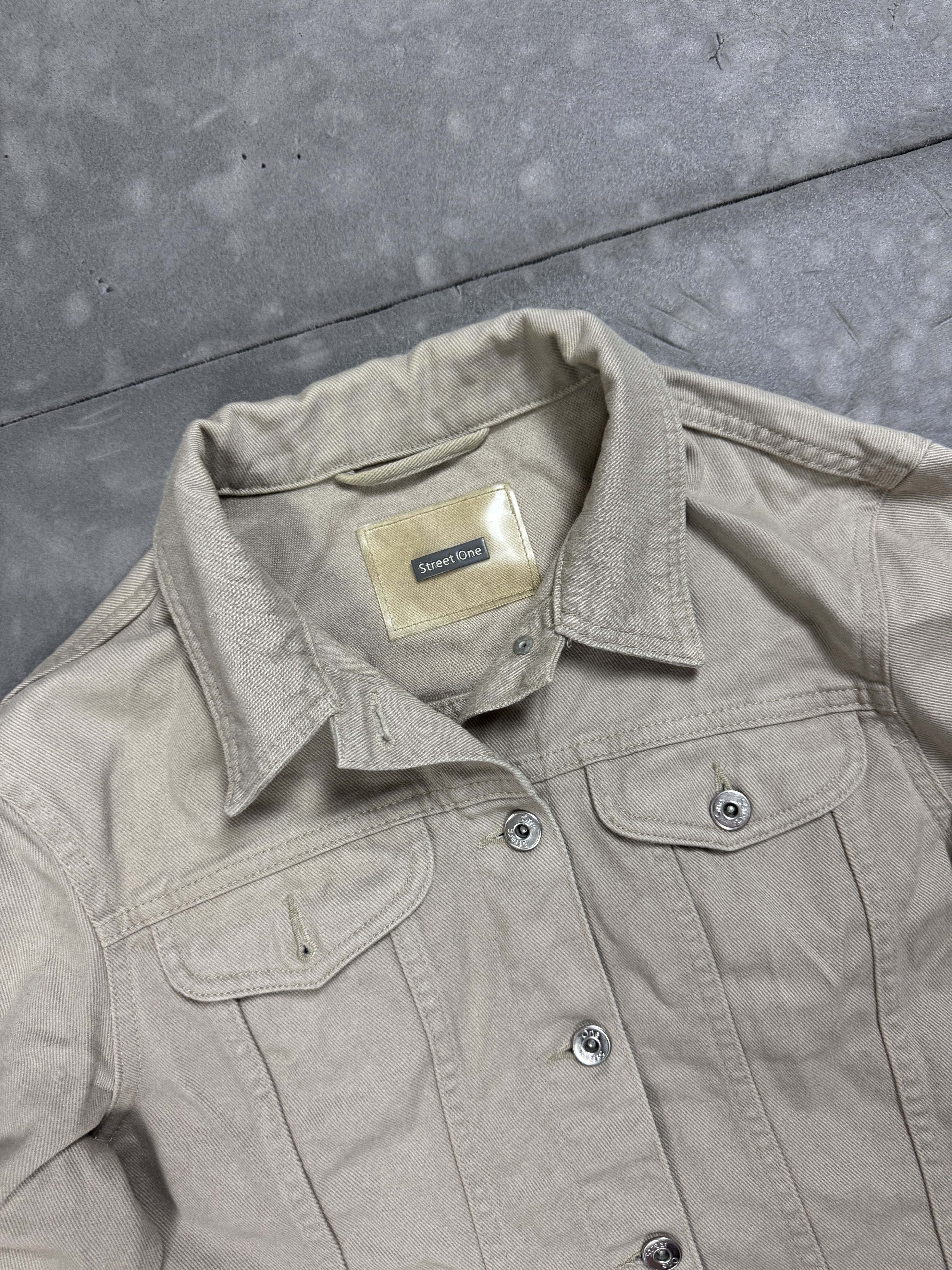 Vintage Street One Retro Washed Jeans Denim Jacket (M) Size M / US 6-8 / IT 42-44 - 6 Thumbnail