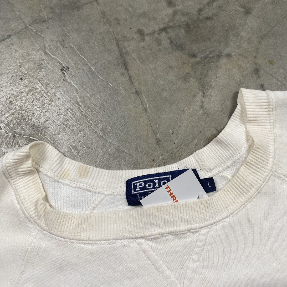 Polo Ralph Lauren × RRL Ralph Lauren × Vintage Grail 90s Polo RL Big Pony Logo Boxy Crewneck Size US L / EU 52-54 / 3 - 7 Thumbnail